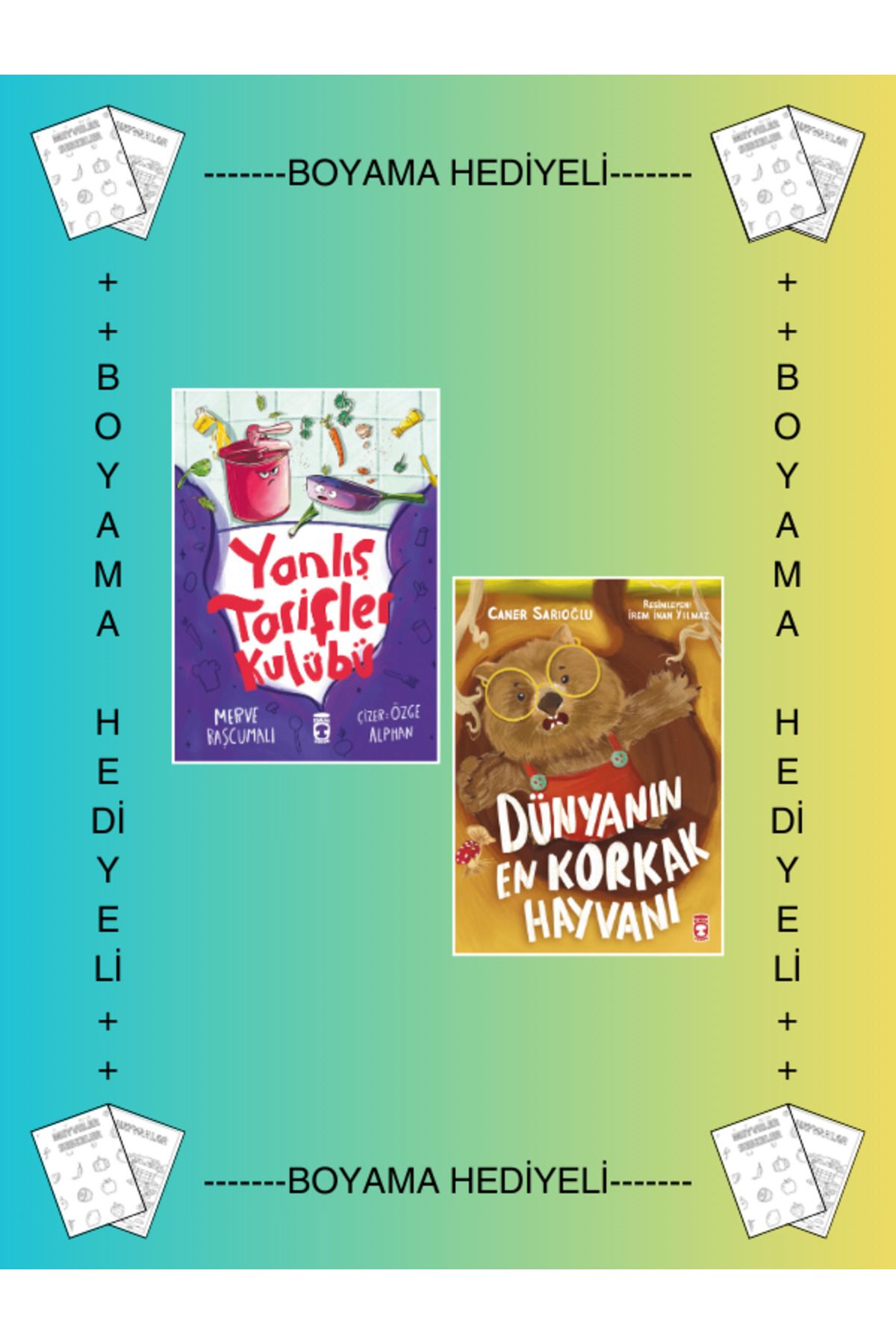 Timaş Çocuk Boyamalı - Yanlış Tarifler Kulübü - Dünyanın En Korkak Hayvanı