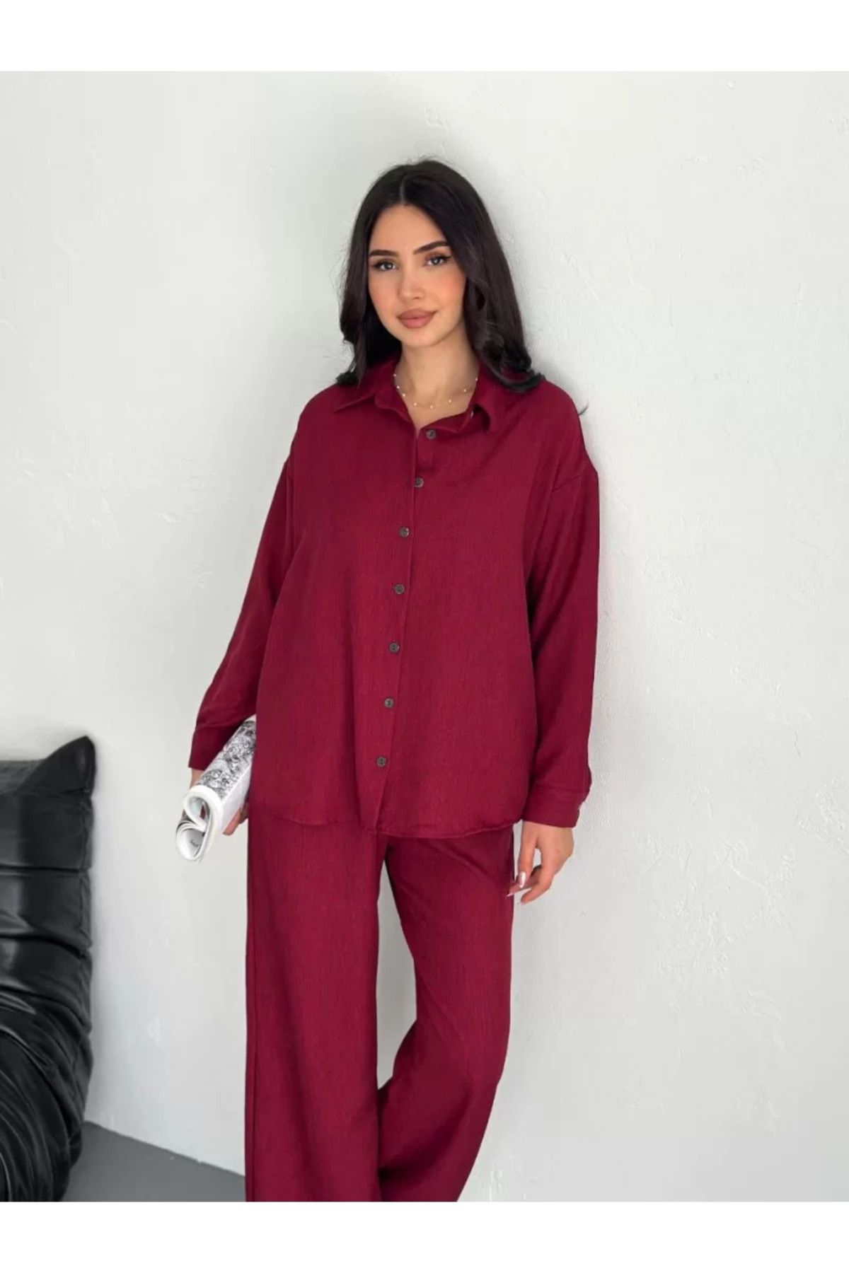BBbutik '' Şık - Trend '' Gömlek Pantolon ikili Takım