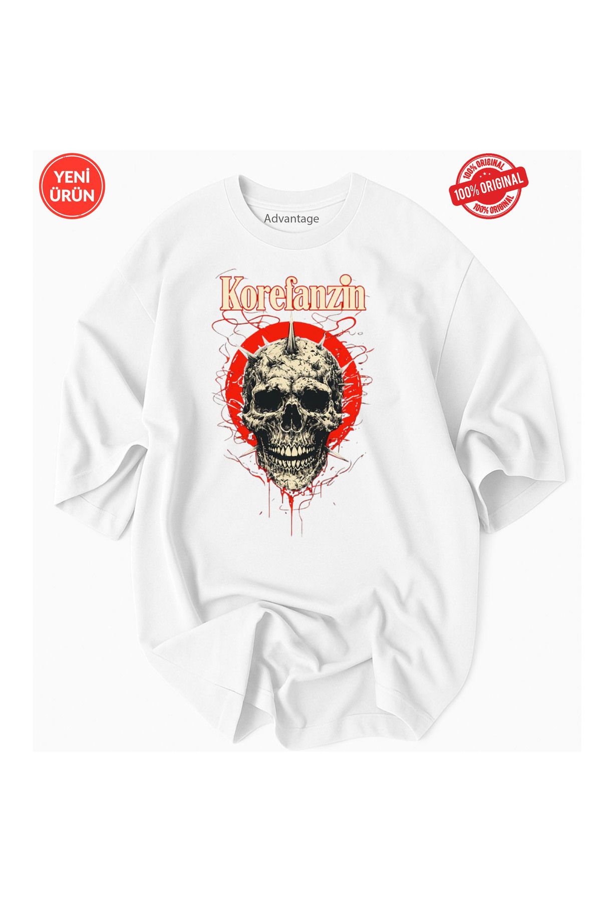 Korefanzin Kurukafa İskelet Dead Tişört T-shirt