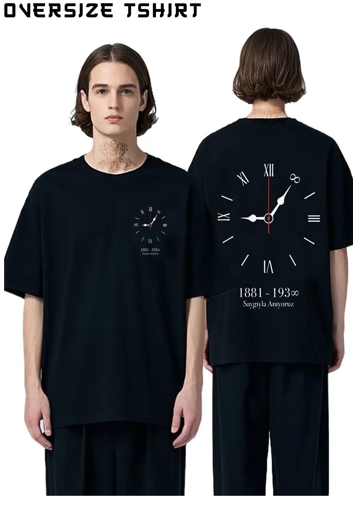 ZOKAWEAR Unisex 10-Numara-Forma Sırt Baskılı Oversize T-shirt
