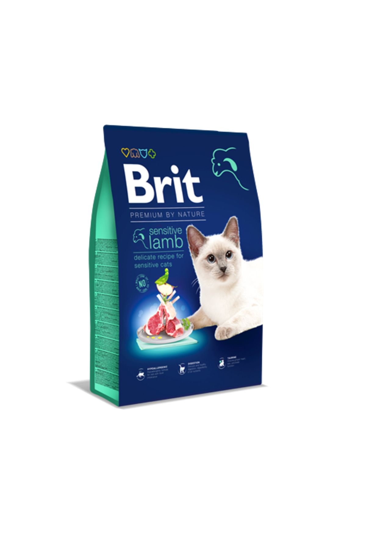 Brit Premium 8 kg By Nature Hassas Sindirime Sahip Kediler İçin, Kuzu Etli Kuru Mama DRSTR