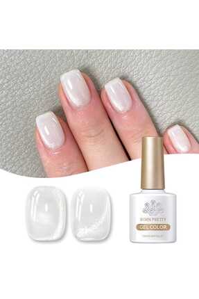 Born Pretty Milky Crystal Cat Magnetic Gel/Kristal Beyazı Kedi Gözü Kalıcı Oj...