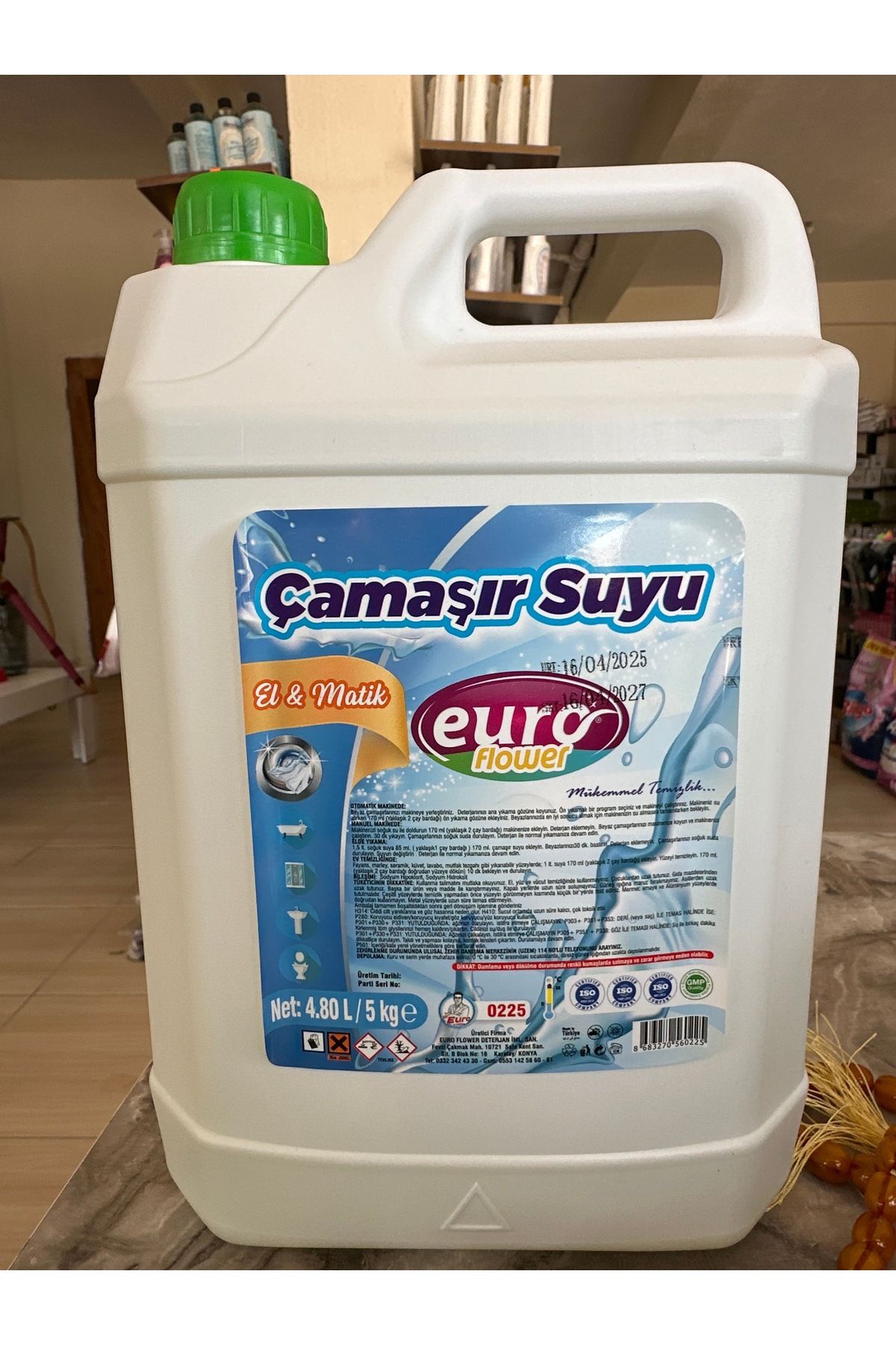 EURO Flower Ultra Çamaşır Suyu Yoğun Kıvamlı 5 Lt