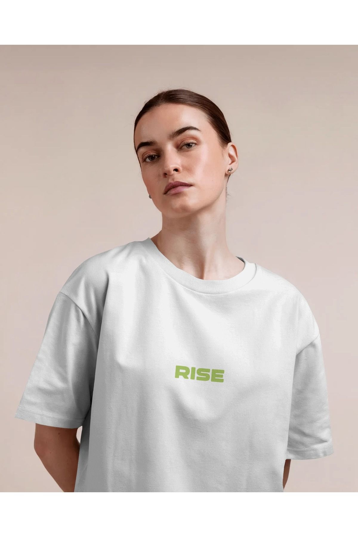 Mollis RİSE Kadın Baskılı Oversize T-Shirt