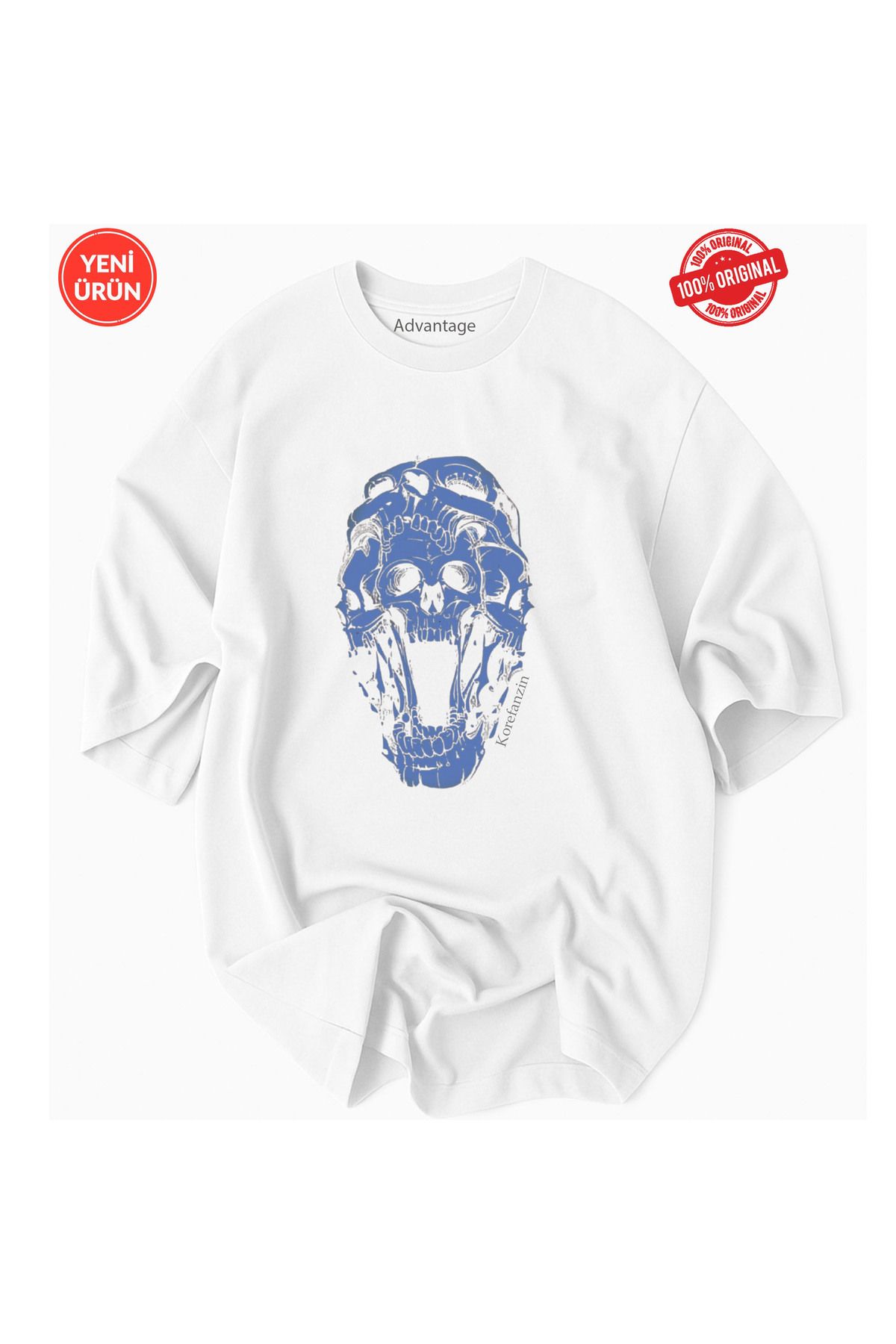 Korefanzin Hevy Metal Kurukafa İskelet Dead Tişört T-shirt
