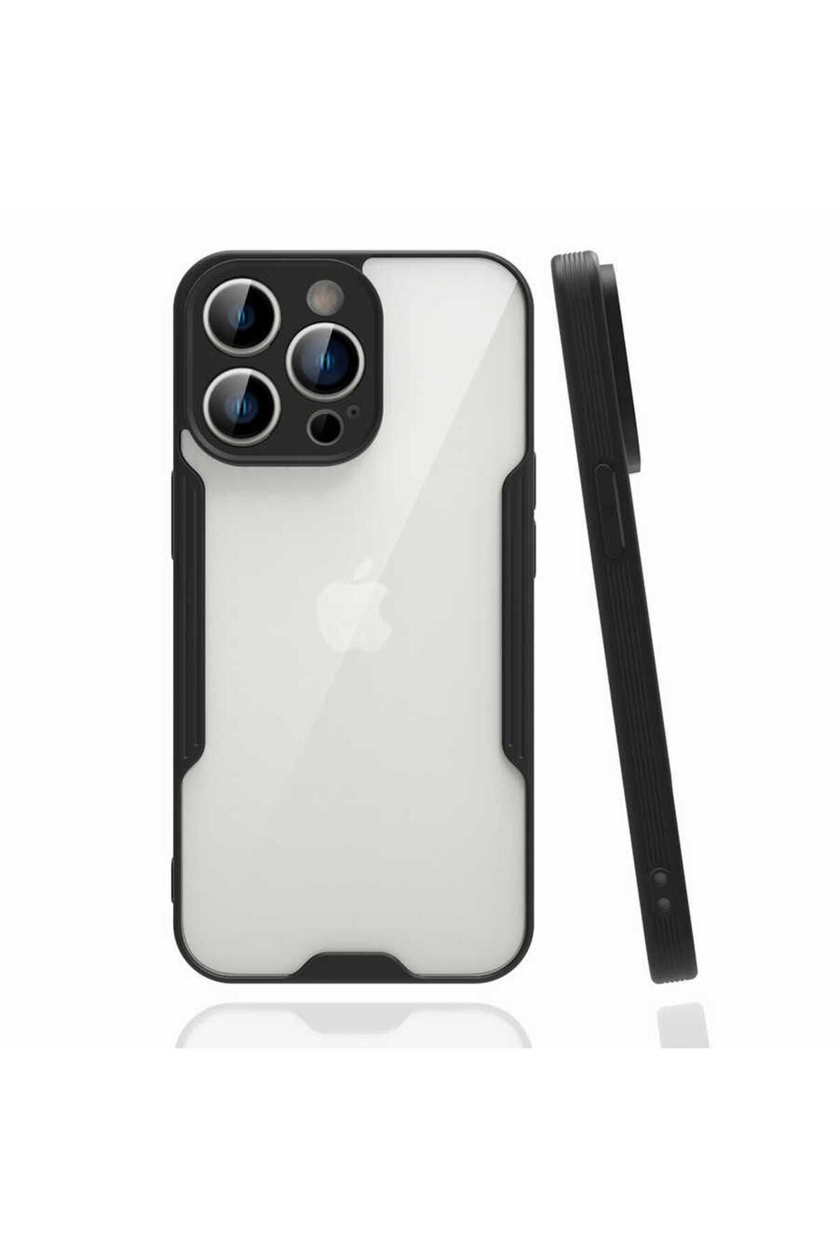 VARDAR AKSESUAR iPhone 14 Pro Uyumlu Kılıf Ultra İnce Esnek Kenarları Renkli Parfevar Malkoec Kapak