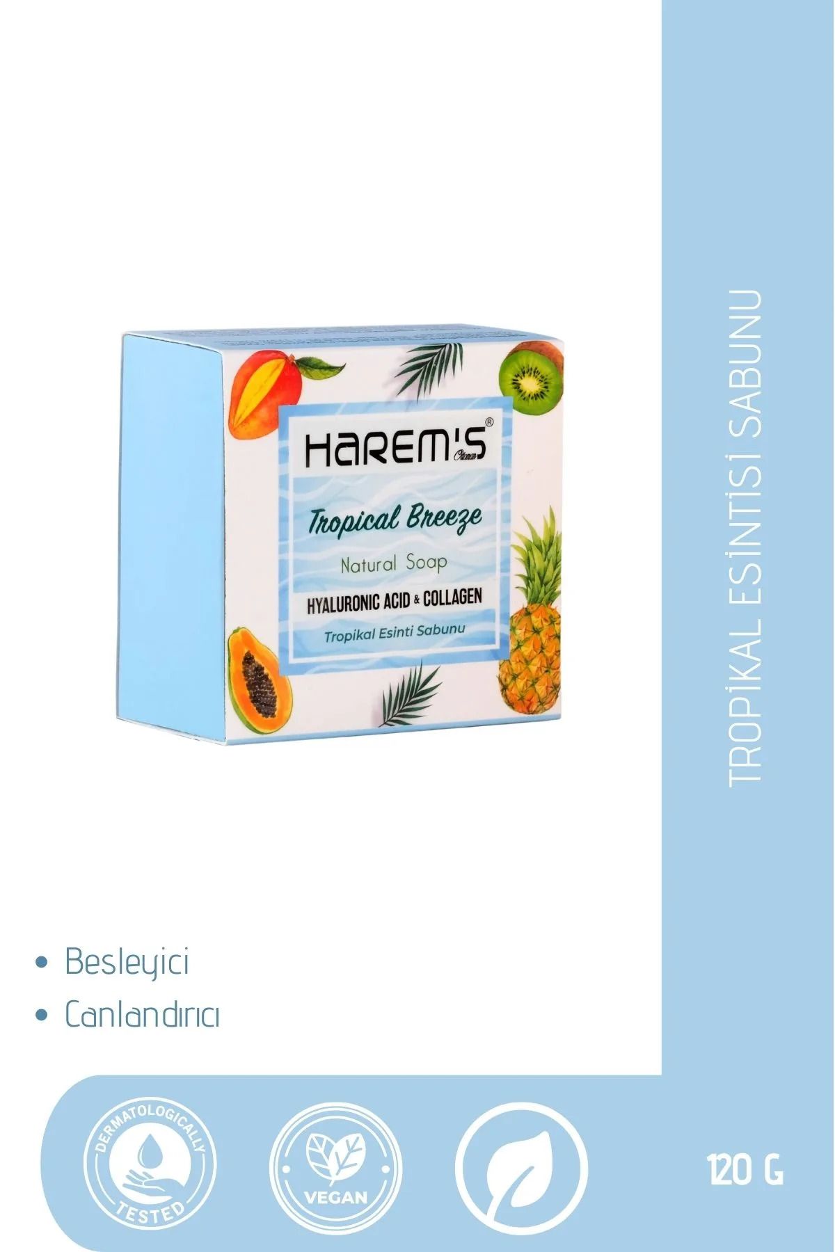 HAREM'S Tropical Breeze Hyaluronic Asid & Collagen Natural Soap
