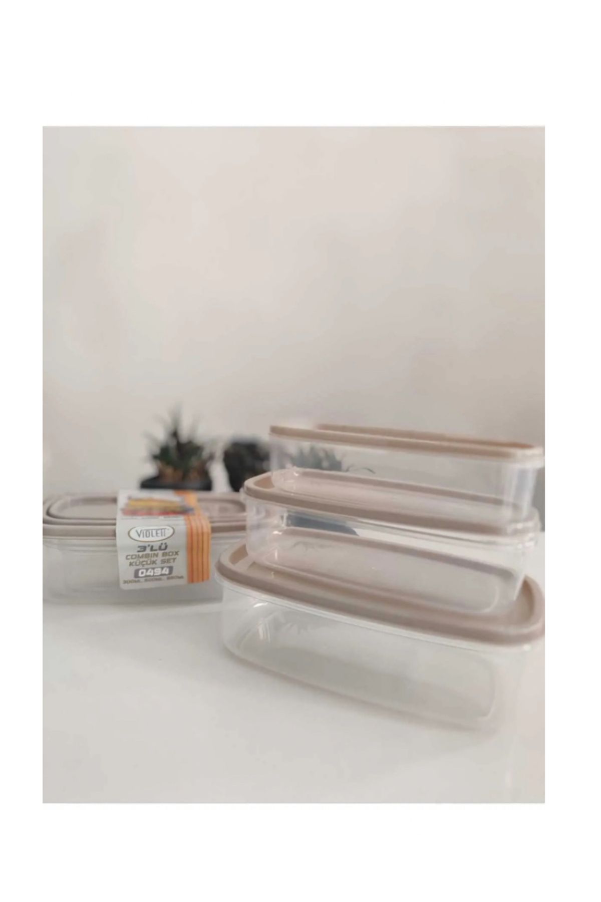 CeysHOME 3'LÜ COMBİN BOX SAKLAMA KABI SETİ, 1350 ML. +2000 ML. +3150 ML. - BÜYÜK SAKLAMA KABI SETİ
