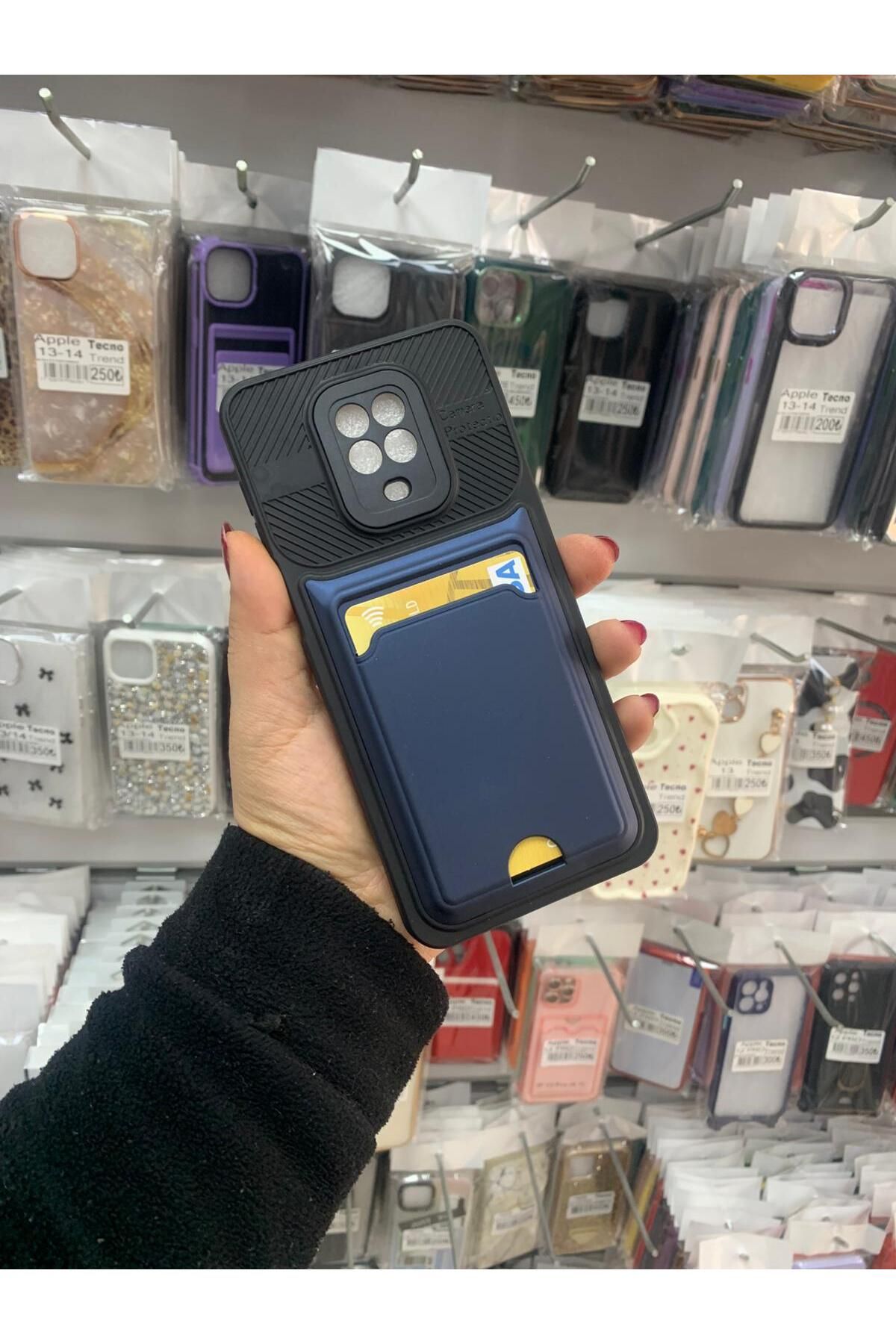 TECNOTREND Redmi Note 9 Pro/Note 9s Uyumlu kamera korumalu suni kart koymalı silikon kılıf