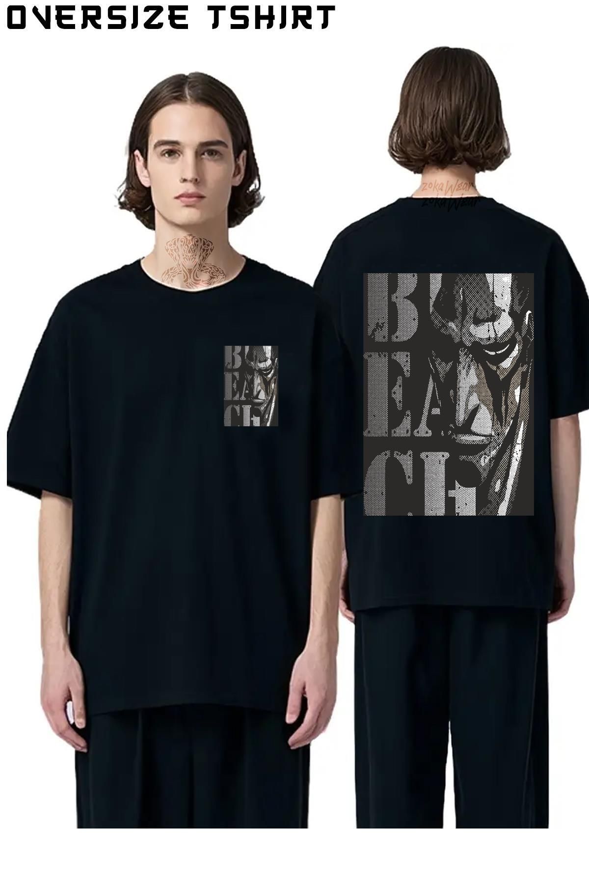 ZOKAWEAR Zaraki-Kenpachi-Bleach Sırt Baskılı Oversize Tişört