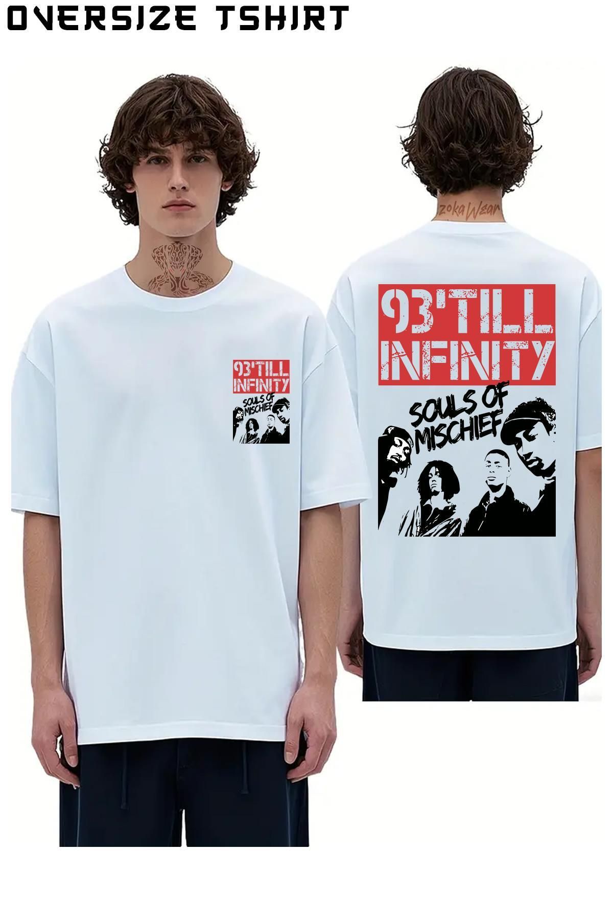 ZOKAWEAR Souls-Of-Mischief Sırt Baskılı Oversize Tişört