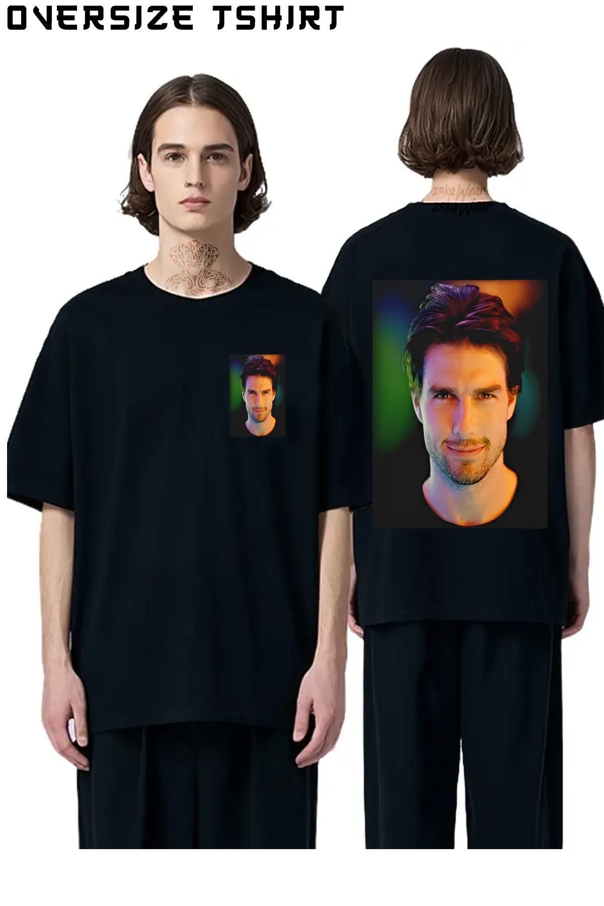 ZOKAWEAR Tom-Cruise Sırt Baskılı Oversize Tişört