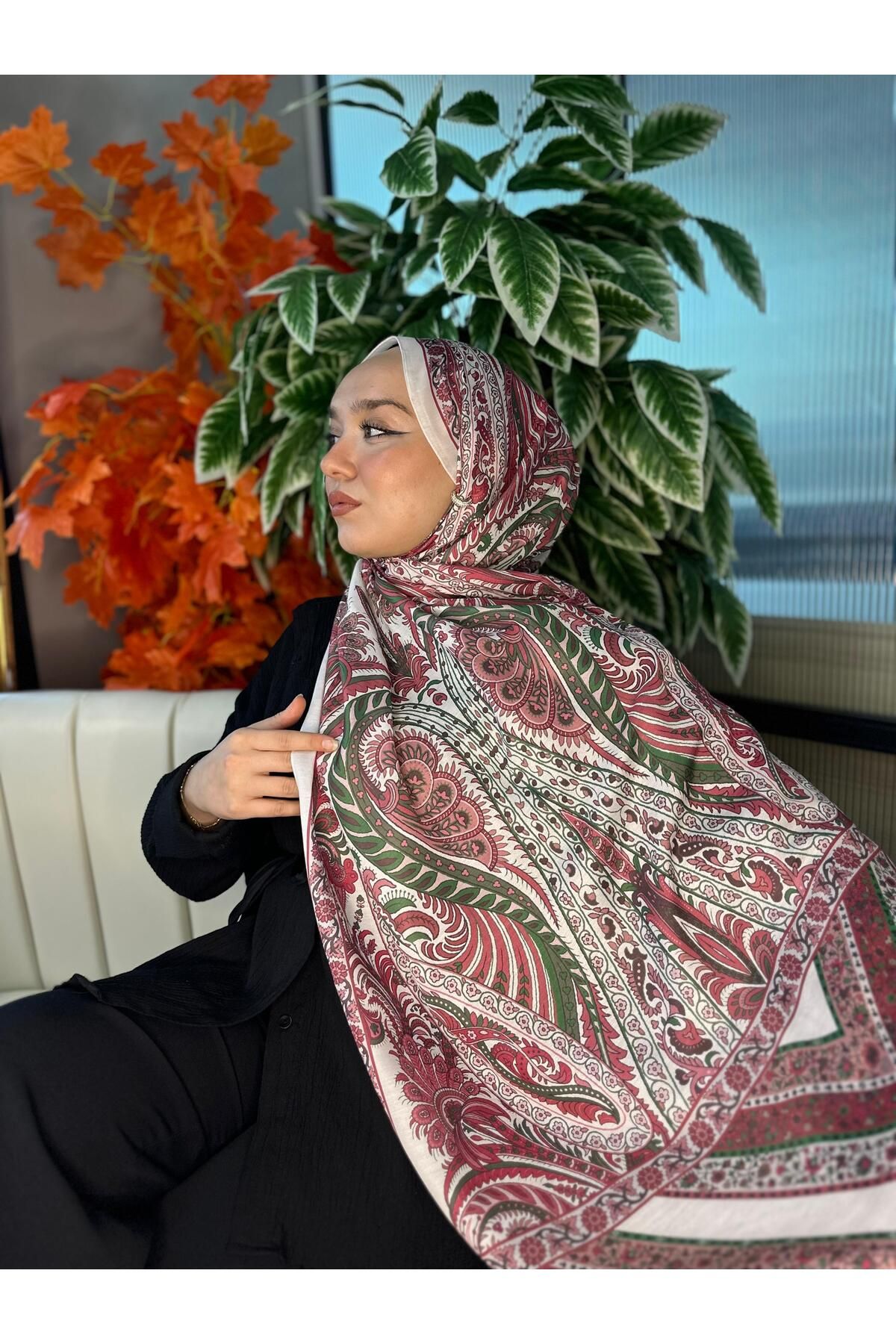 Oxygen Scarfs Etro Desen New Pamuk Soft Şal 23012