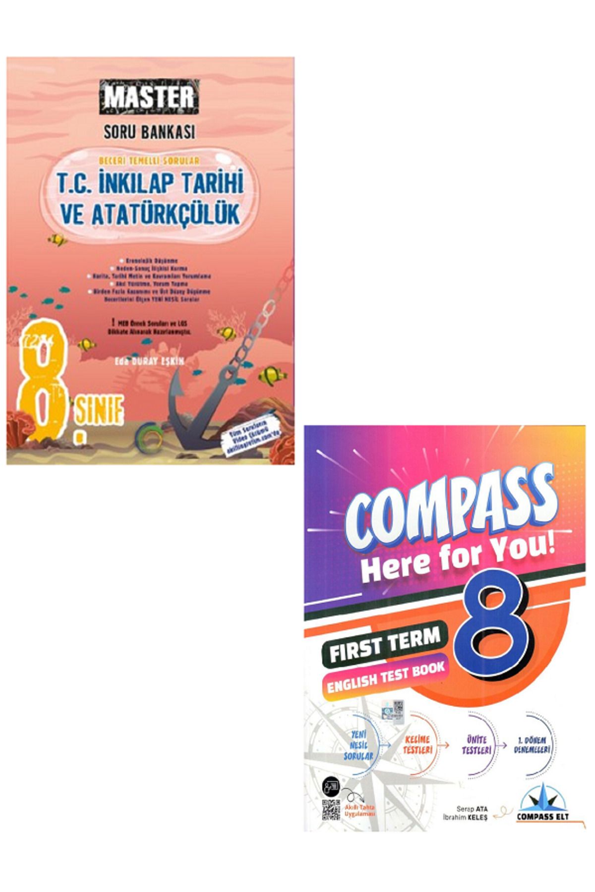 Efsane Yayınları 8.Sınıf Okyanus Master İnkılap Tarihi Soru Bankası / İngilizce Test Book HEDİYE - 2 KİTAP SET