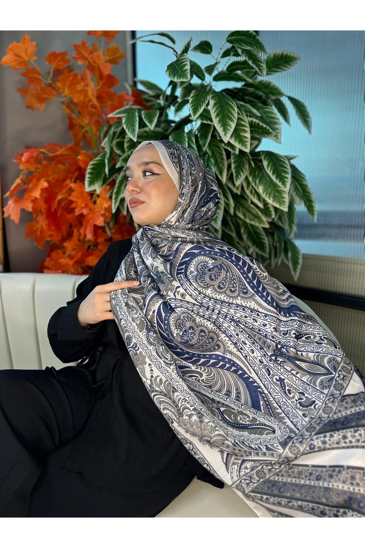 Oxygen Scarfs Etro Desen New Pamuk Soft Şal 23012