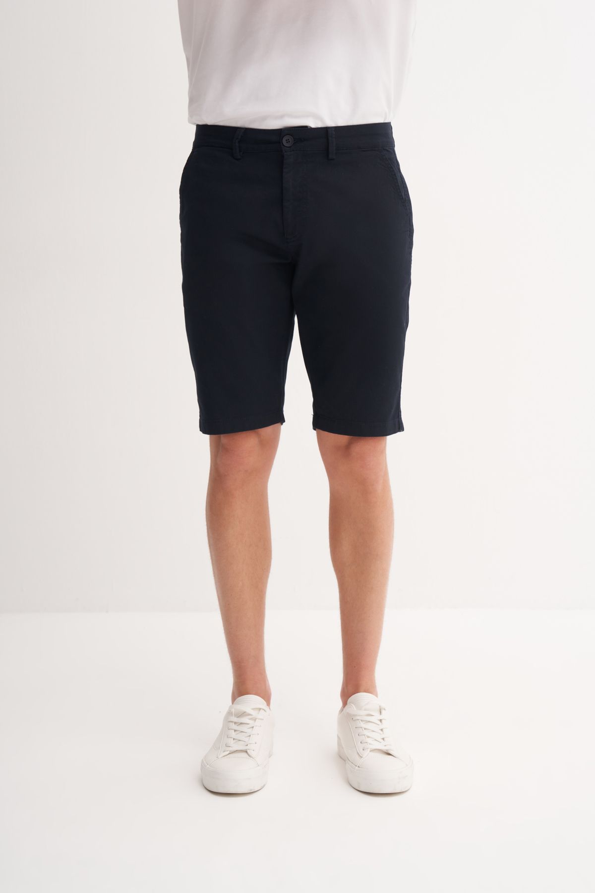 Cazador Erkek Cazador Vintage Yandan Cepli Slim Fit Kesim Likralı Bermuda