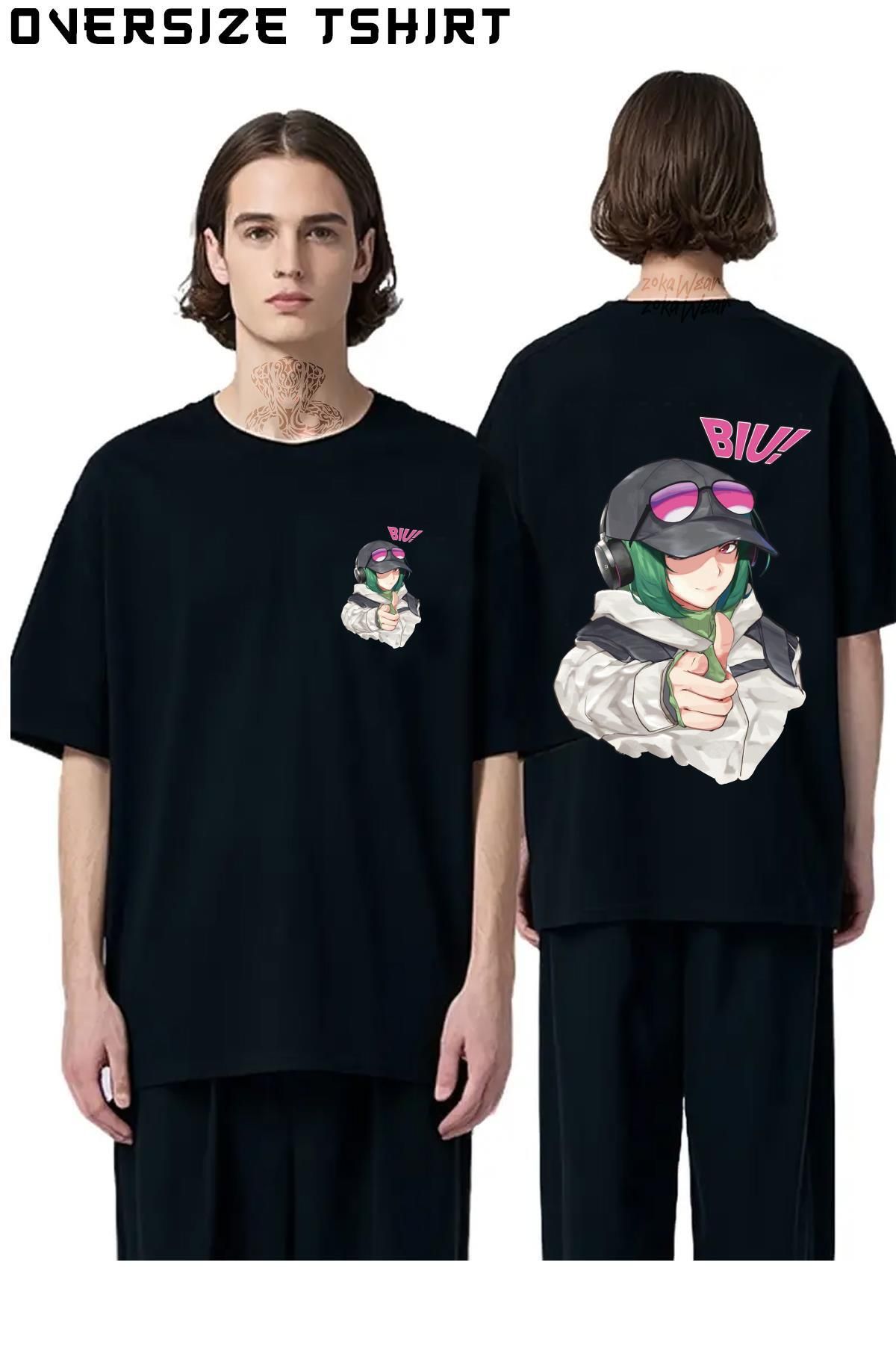 ZOKAWEAR Rainbow-Six-Siege Sırt Baskılı Oversize Tişört