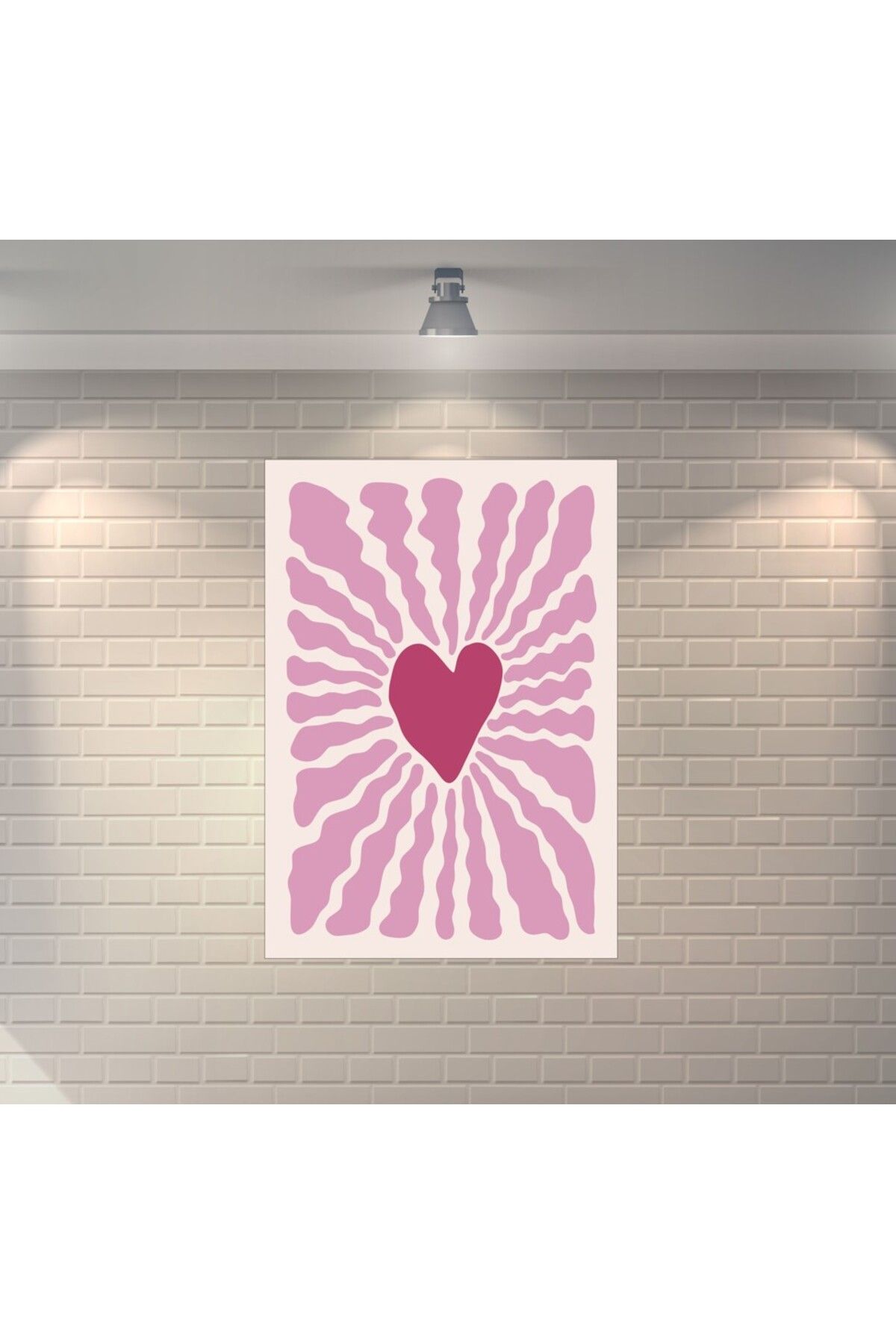 BBO REKLAM Love Retro Ahşap Poster