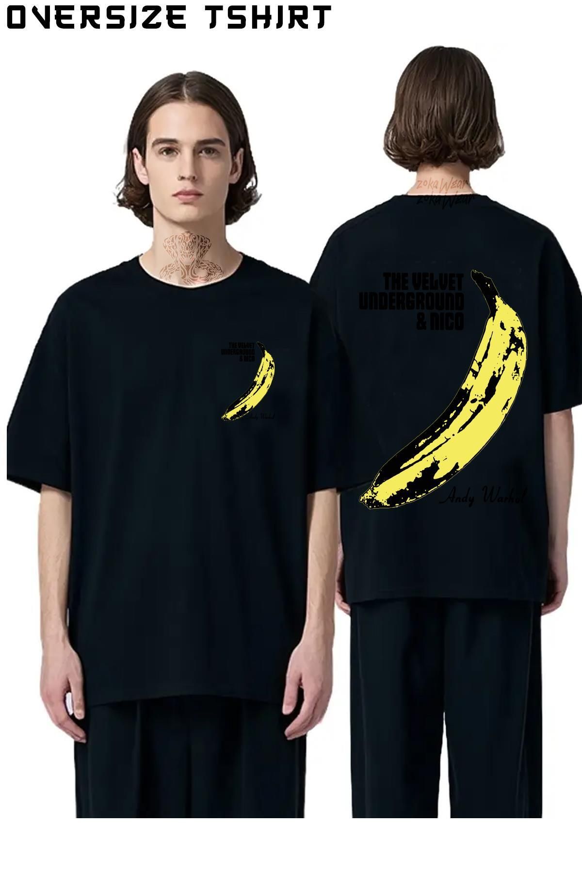 ZOKAWEAR The-Velvet-Underground-x2 Sırt Baskılı Oversize Tişört