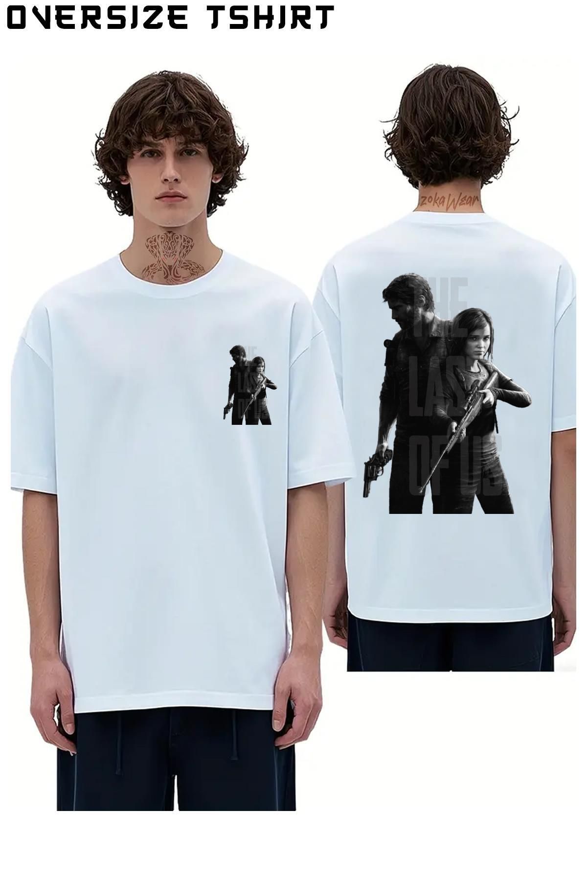 ZOKAWEAR The-Last-Of-Us-v5 Sırt Baskılı Oversize Tişört