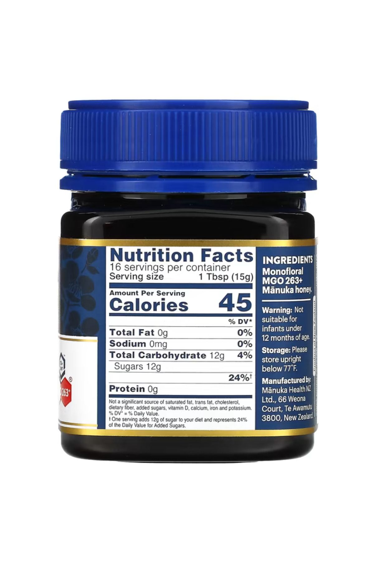 Manuka Health , Raw Manuka Honey, UMF 10+, MGO 263+, 8.8 oz (250 g ...