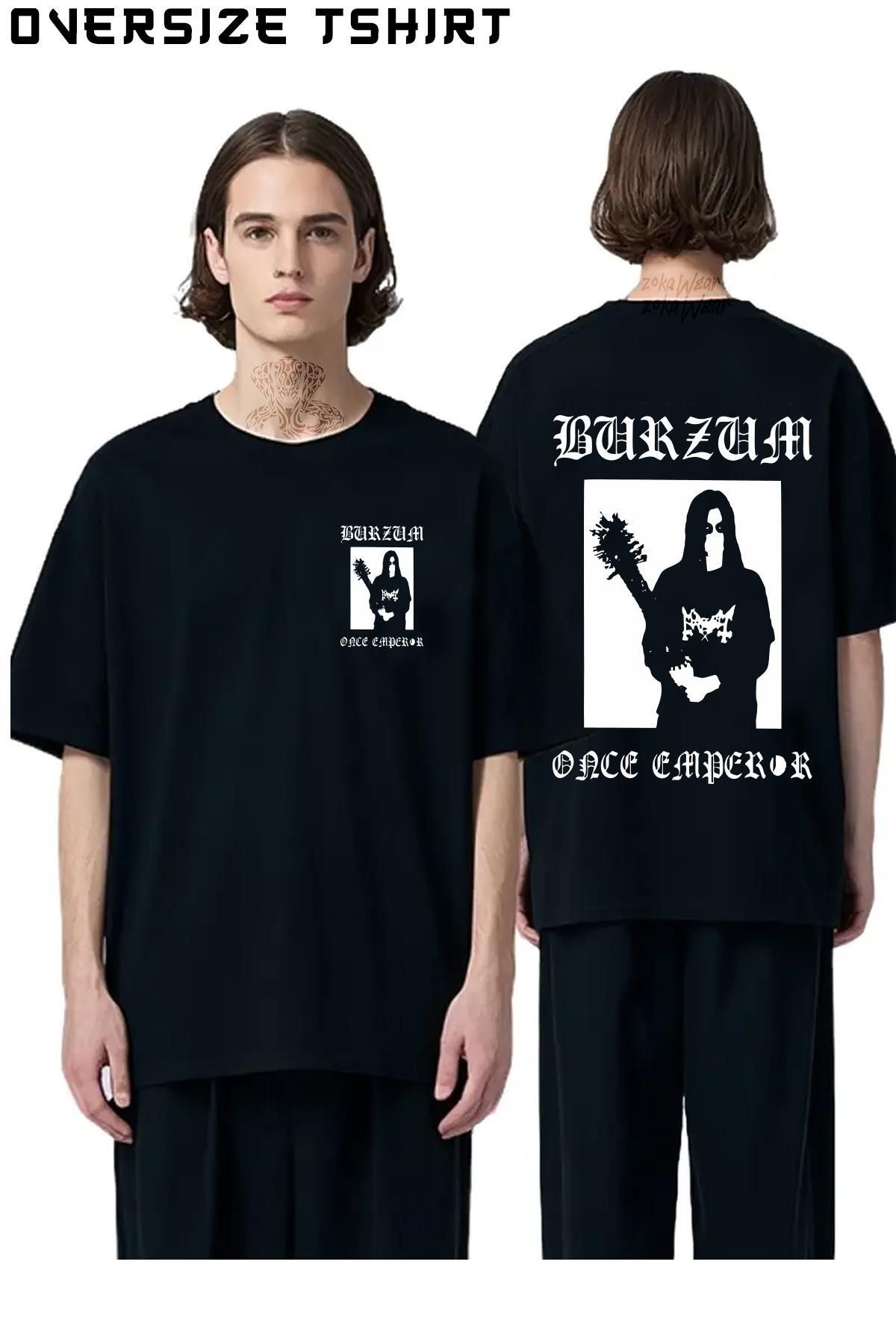 ZOKAWEAR Burzum-v3 Sırt Baskılı Oversize Tişört