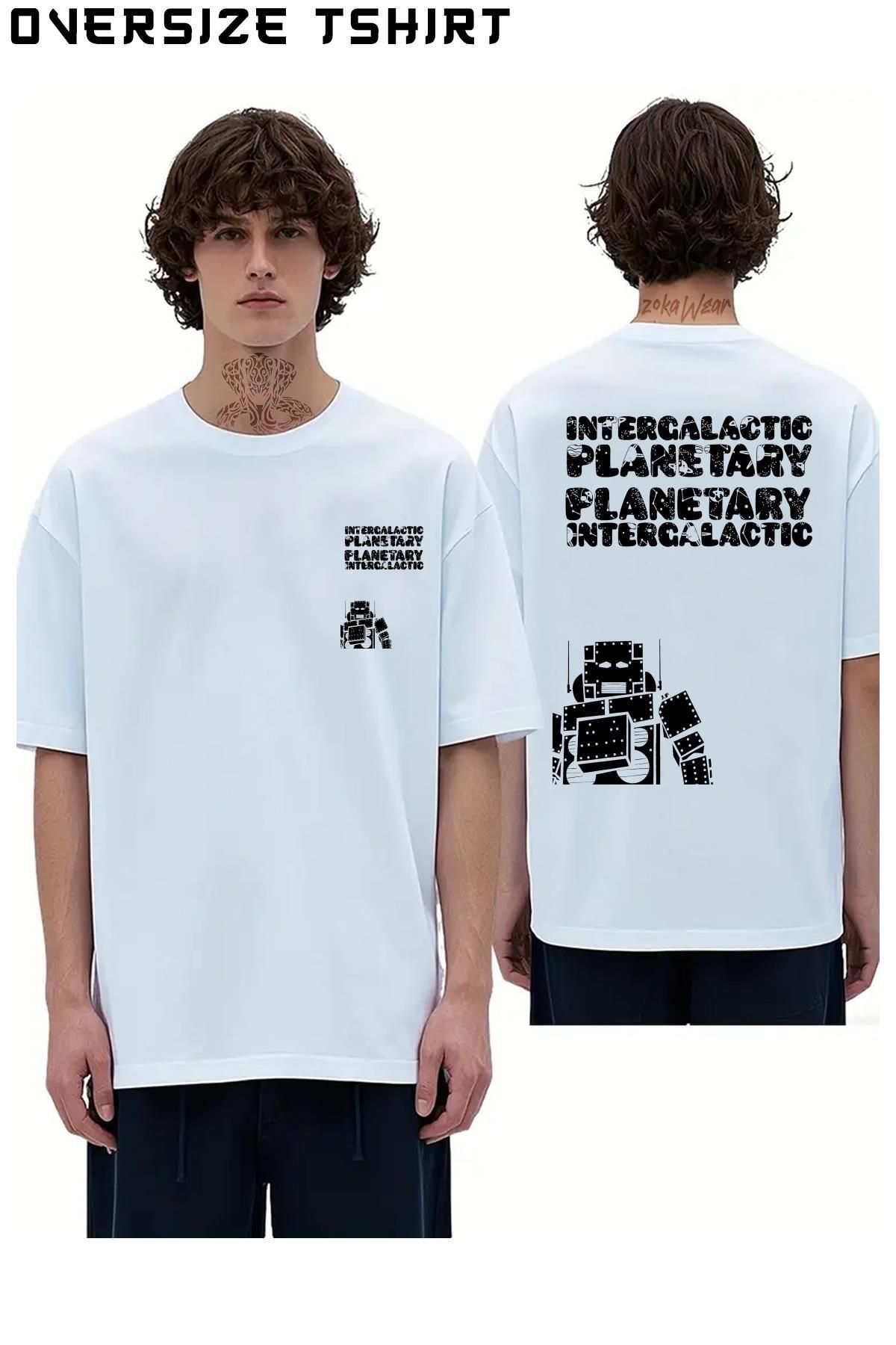 ZOKAWEAR Beastie-Boys---Intergalactic Sırt Baskılı Oversize Tişört