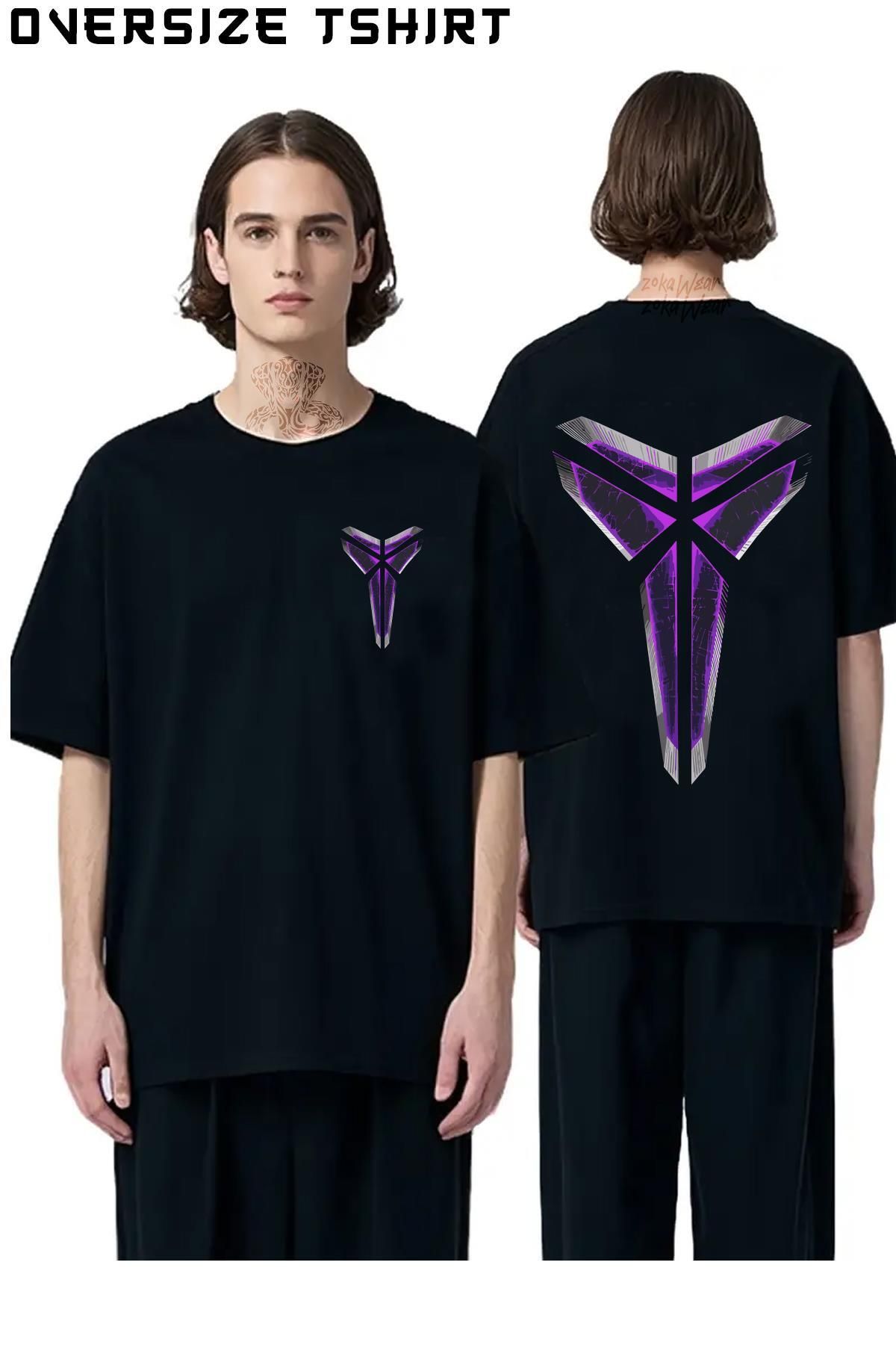 ZOKAWEAR Black-Mamba Sırt Baskılı Oversize Tişört