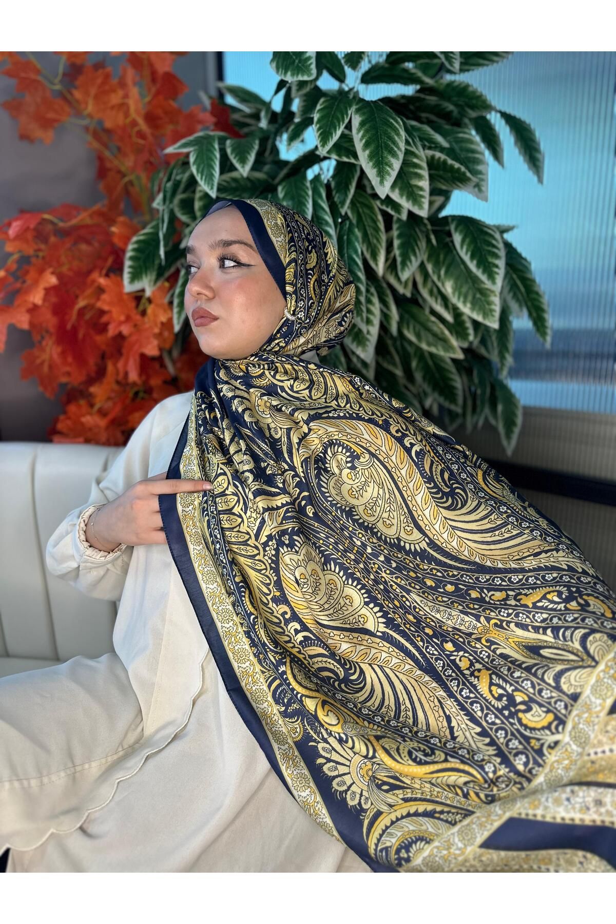 Oxygen Scarfs Etro Desen New Pamuk Soft Şal 23012