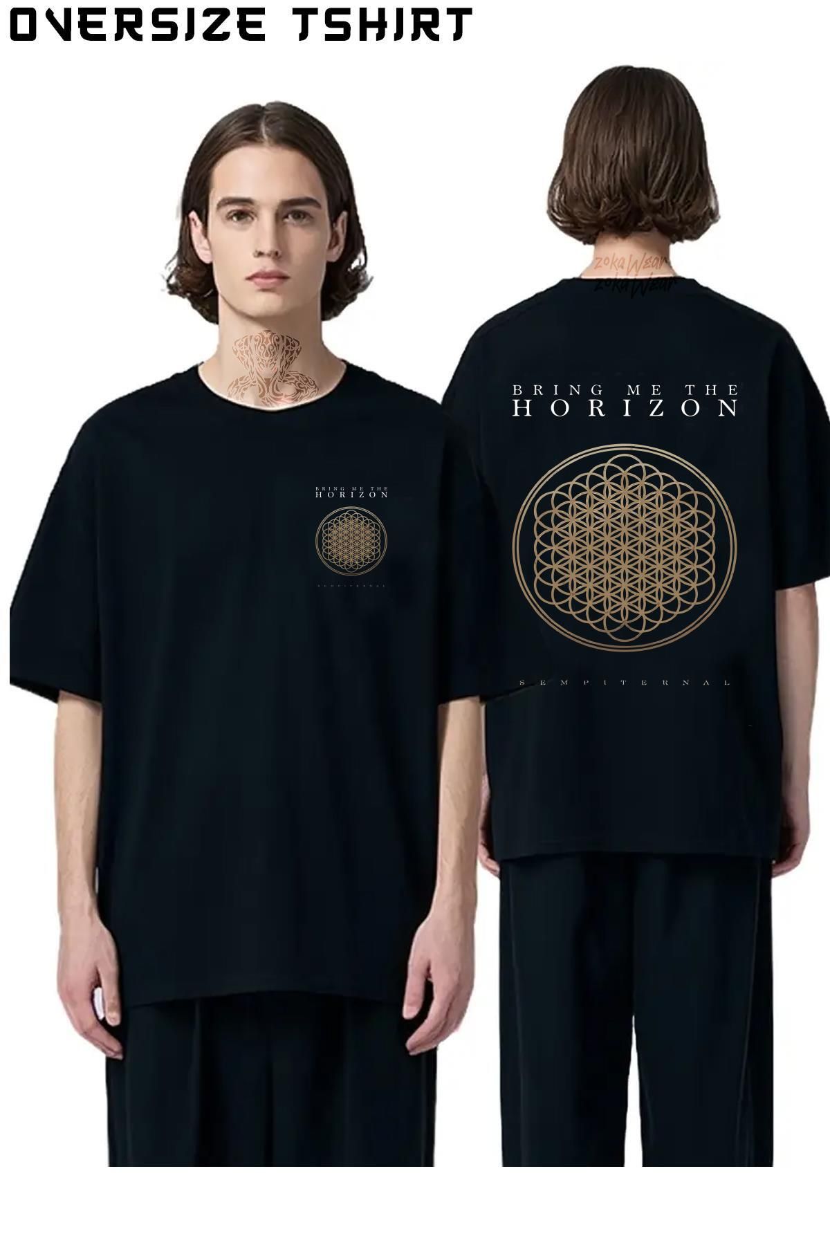 ZOKAWEAR Bring-Me-The-Horizon-v3 Sırt Baskılı Oversize Tişört