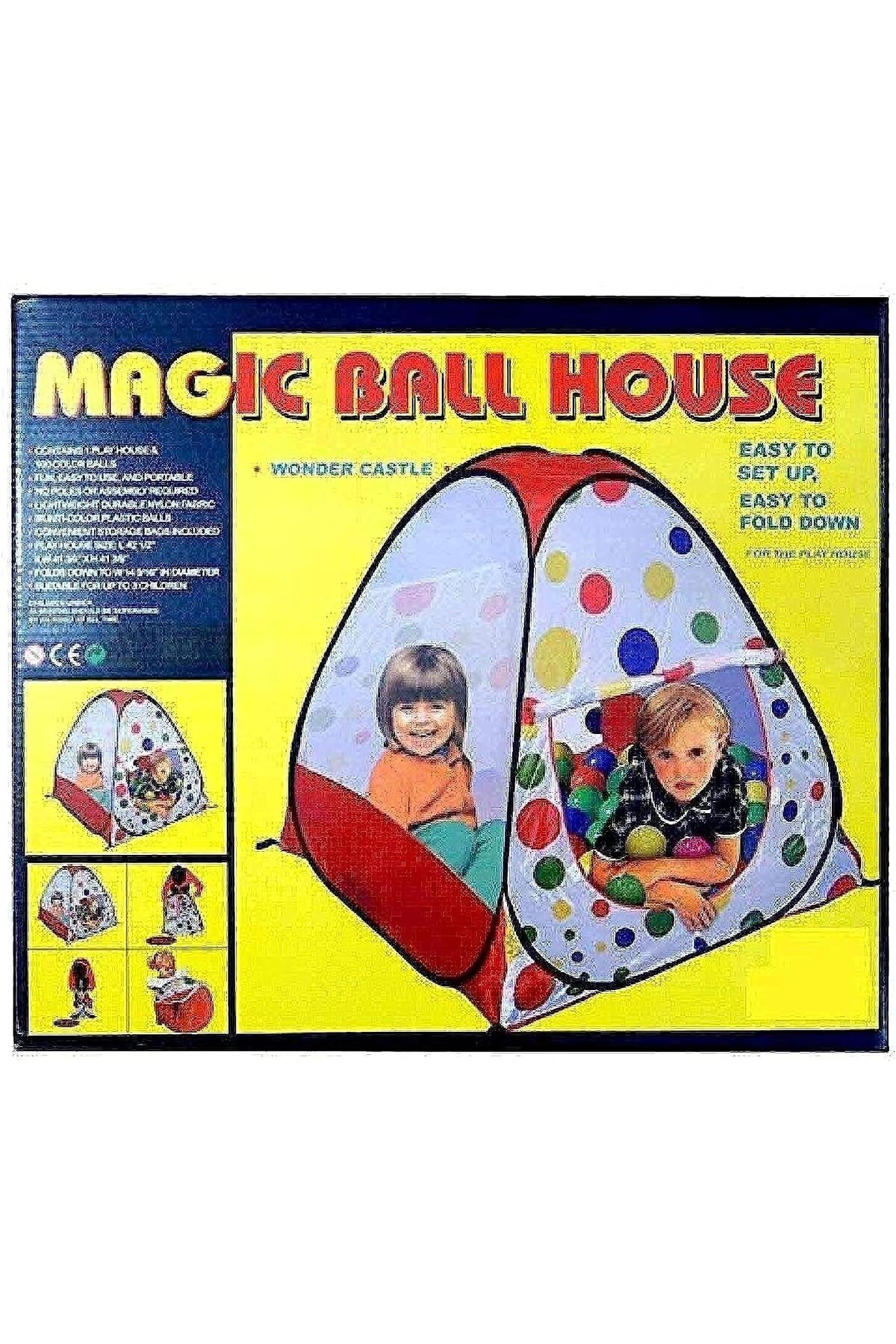 خيمة قابلة للطي من ماجيك بول هاوس مع 50 كرة