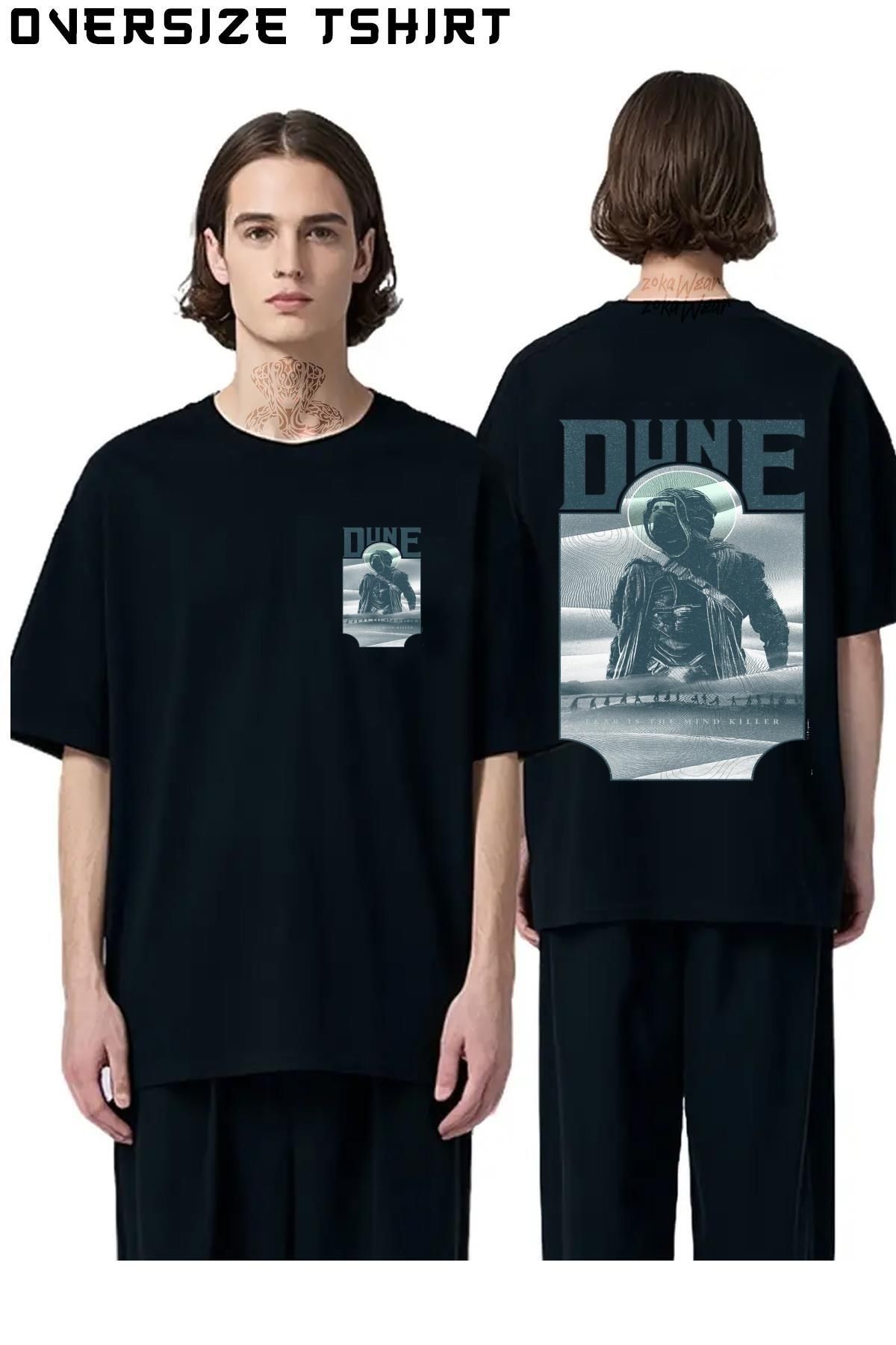 ZOKAWEAR Dune-Paul-Of-Arrakis Sırt Baskılı Oversize Tişört