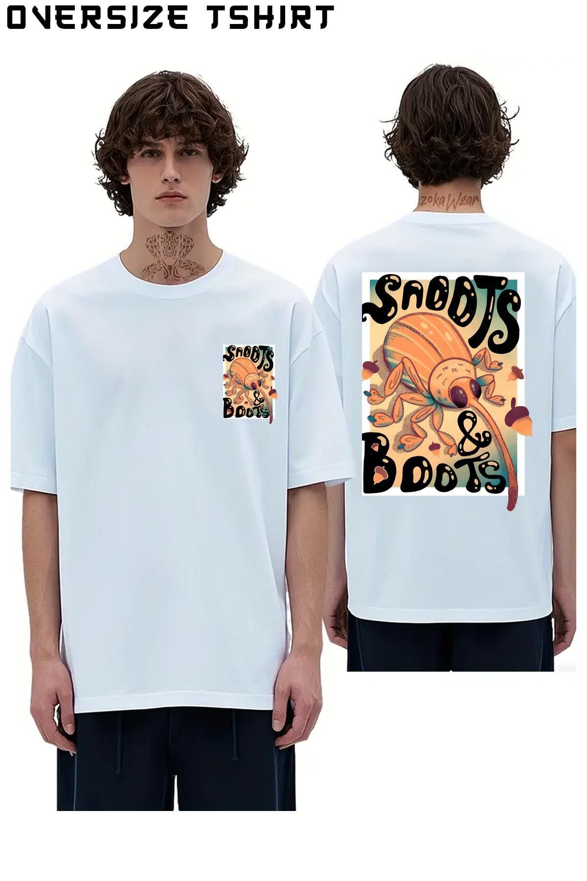 ZOKAWEAR It's-Weevil-Time-Baby Sırt Baskılı Oversize Tişört