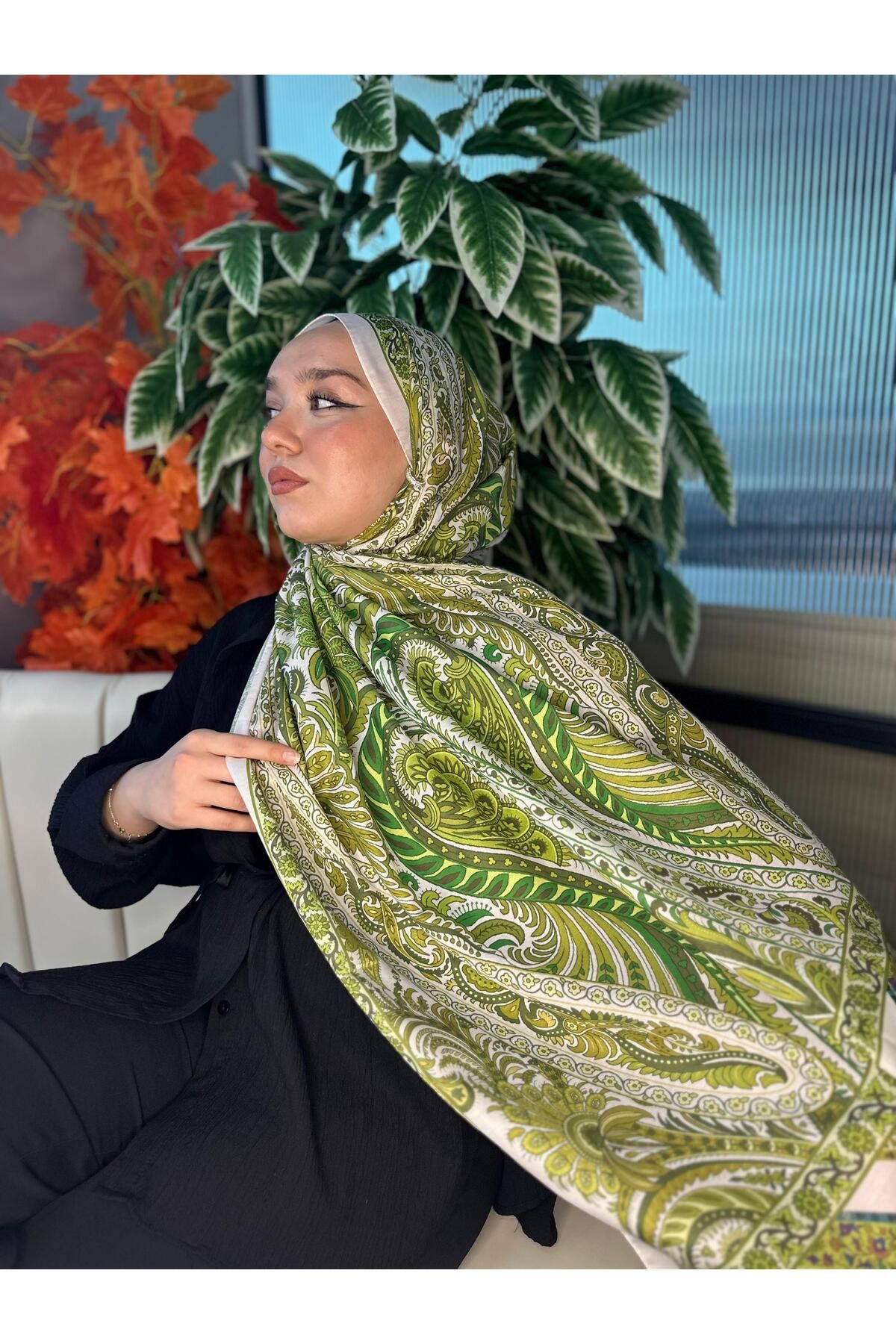 Oxygen Scarfs Etro Desen New Pamuk Soft Şal 23012