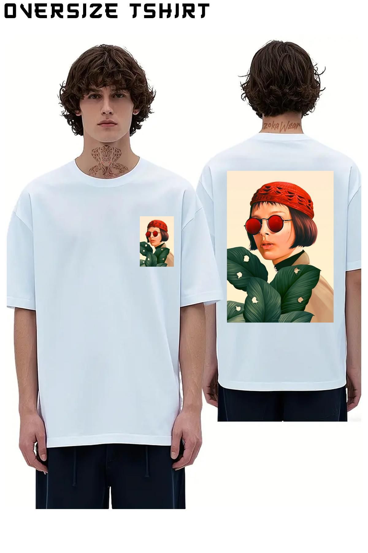 ZOKAWEAR Mathilda Sırt Baskılı Oversize Tişört