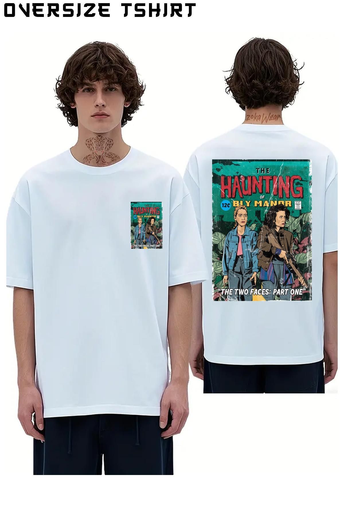 ZOKAWEAR The-Haunting-Of-Bly-Manor Sırt Baskılı Oversize Tişört