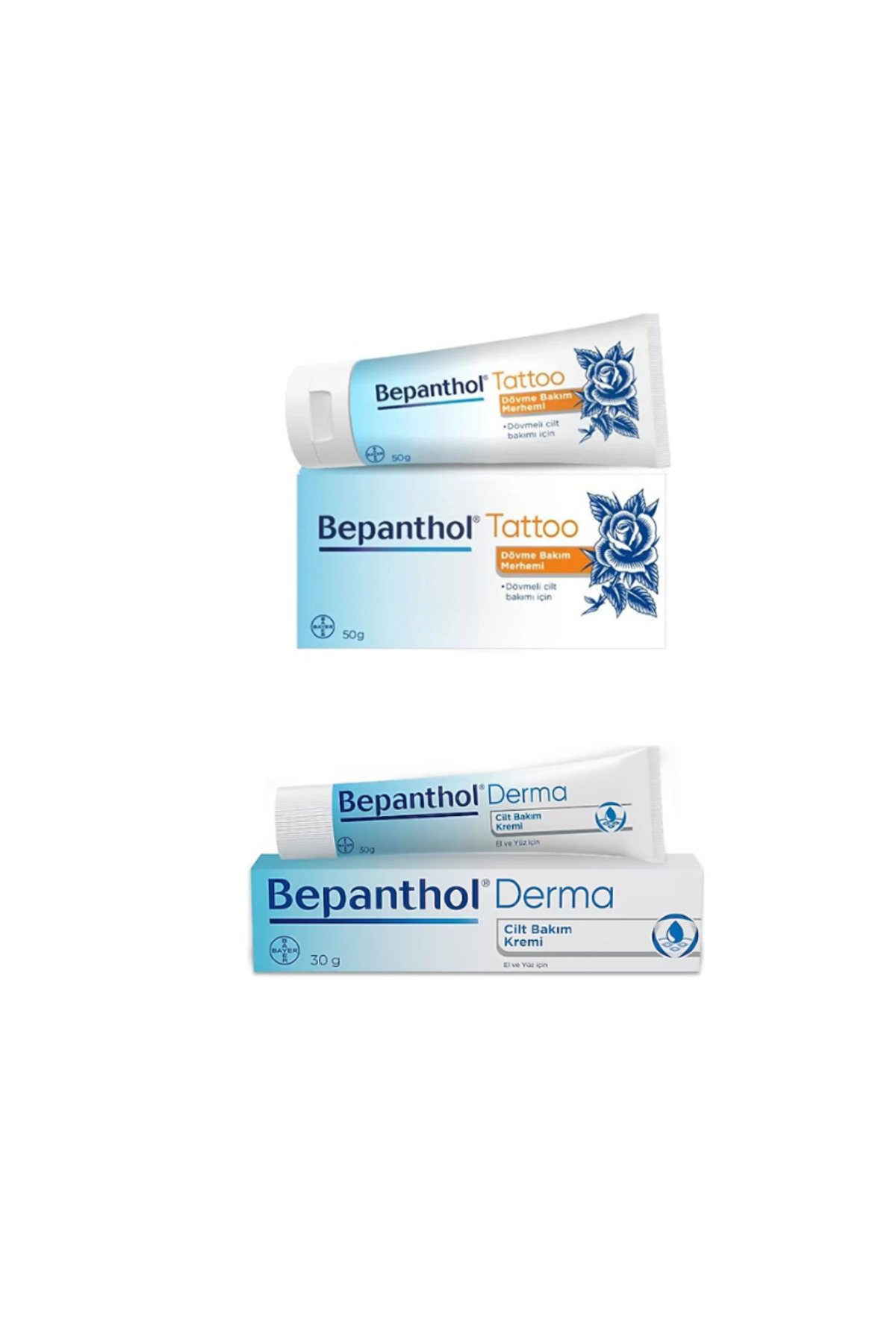 بپانتول پماد مراقبت از تاتو ۵۰ گرم + کرم مراقبت از پوست بپانتول ۳۰ گرم