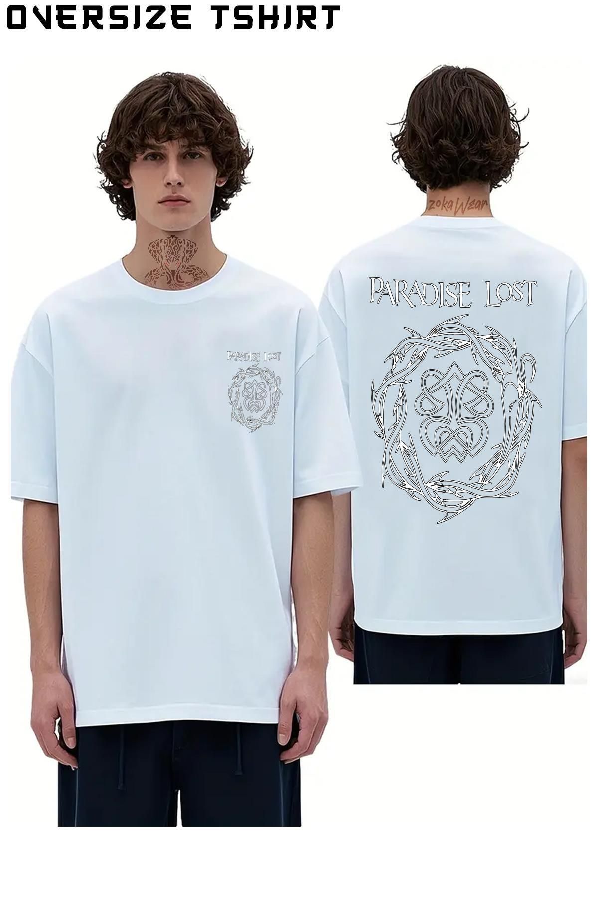 ZOKAWEAR Paradise-Lost Sırt Baskılı Oversize Tişört