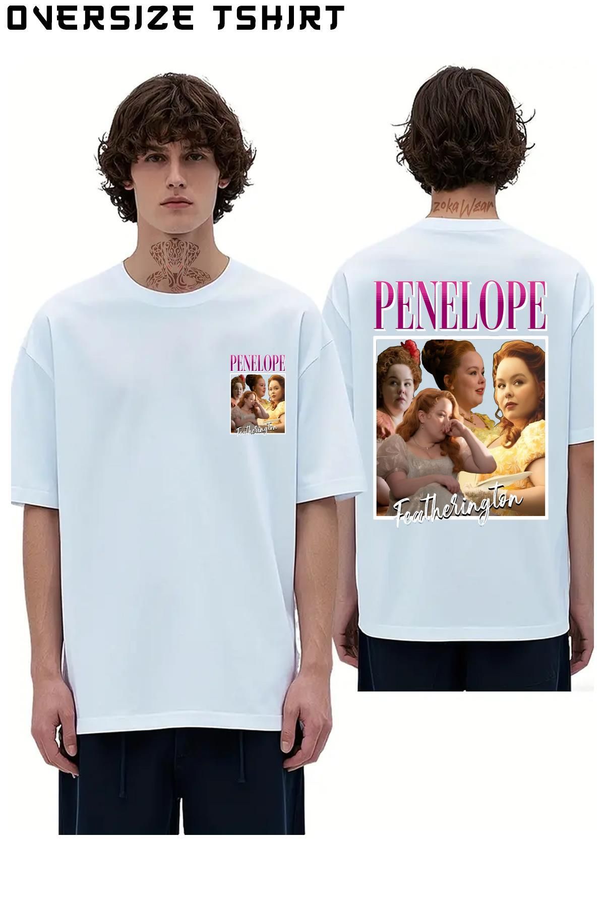 ZOKAWEAR Bridgerton-Penelope2 Sırt Baskılı Oversize Tişört