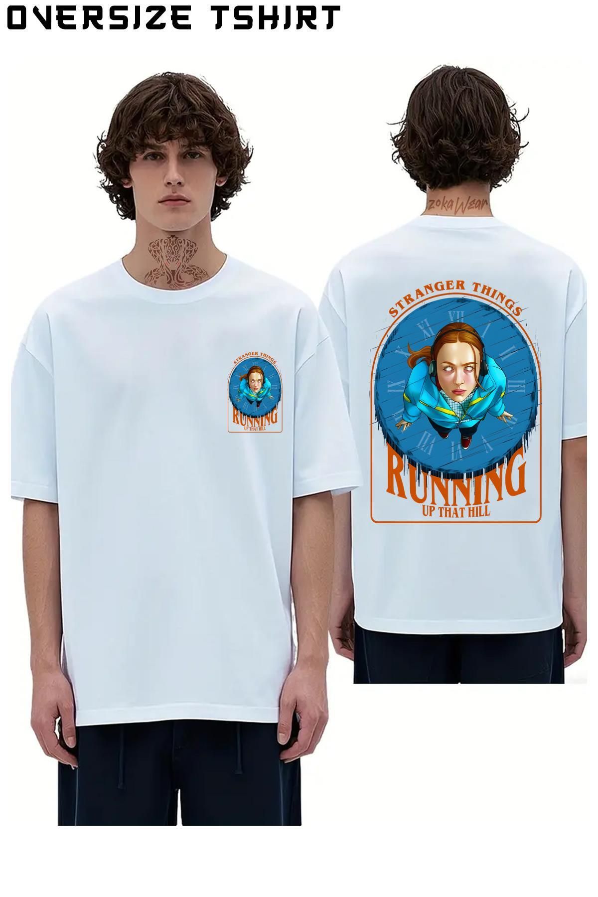 ZOKAWEAR Stranger-Things-Max-Mayfield Sırt Baskılı Oversize Tişört