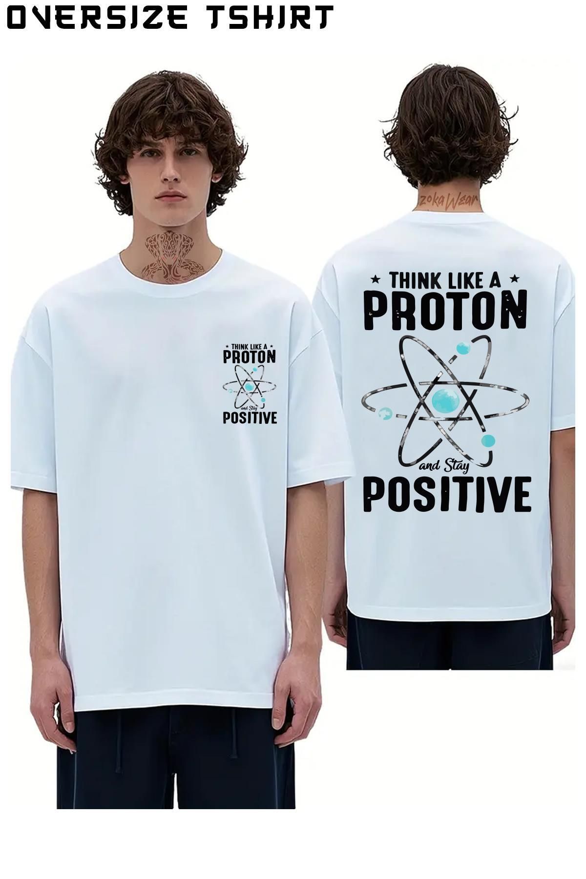 ZOKAWEAR Atom-Proton Sırt Baskılı Oversize Tişört