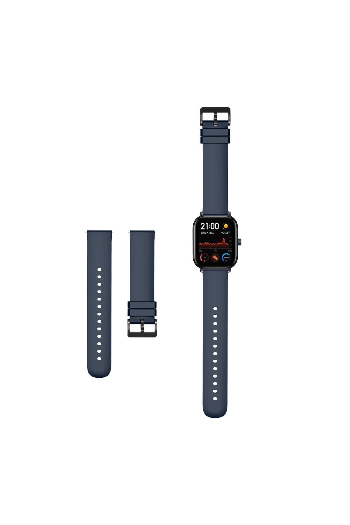 Dmay Amazfit Active / Amazfit Gtr Mini Uyumlu Tokalı Silikon Kordon 20MM