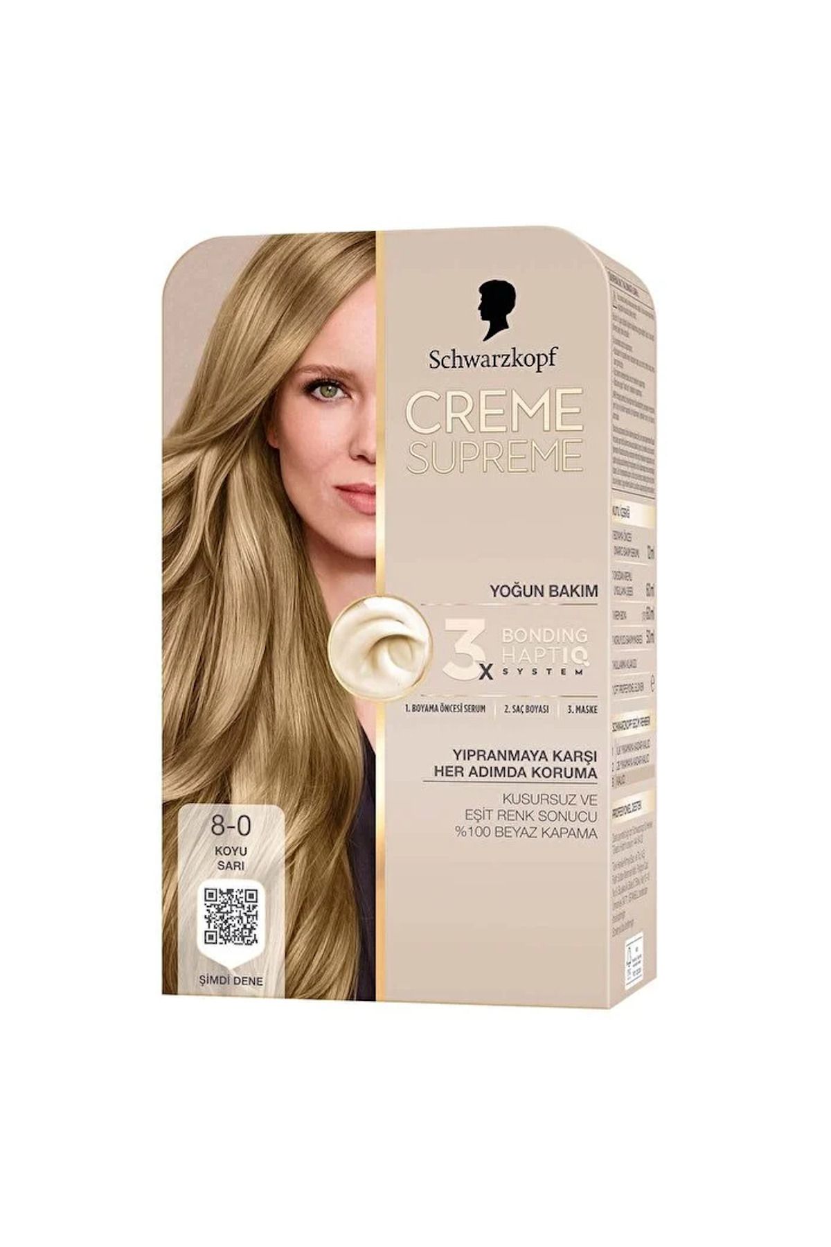 Schwarzkopf Creme Supreme Saç Boyası 8-0 Koyu Sarı
