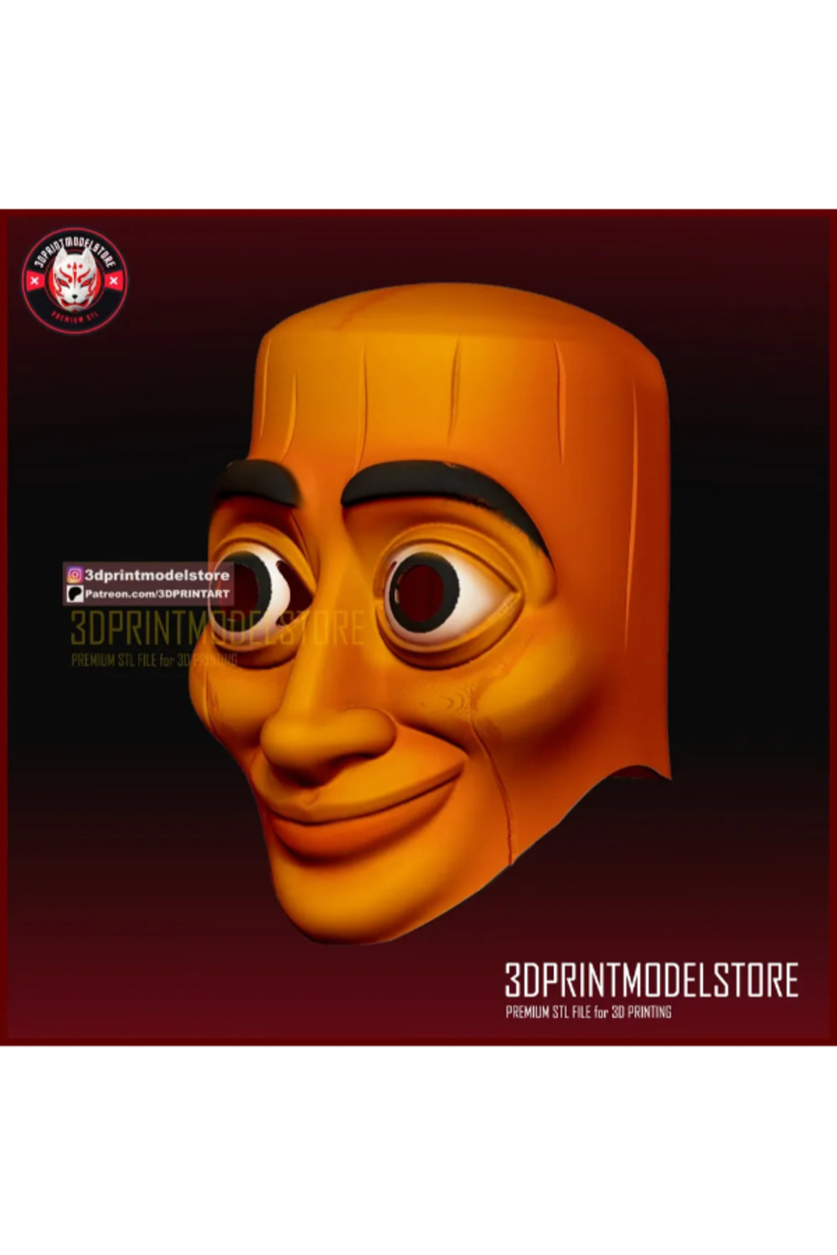 NOMOTHETIC-Tung Tung Tung Sahur Mask – Cosplay and Halloween Design 3D Printing 3