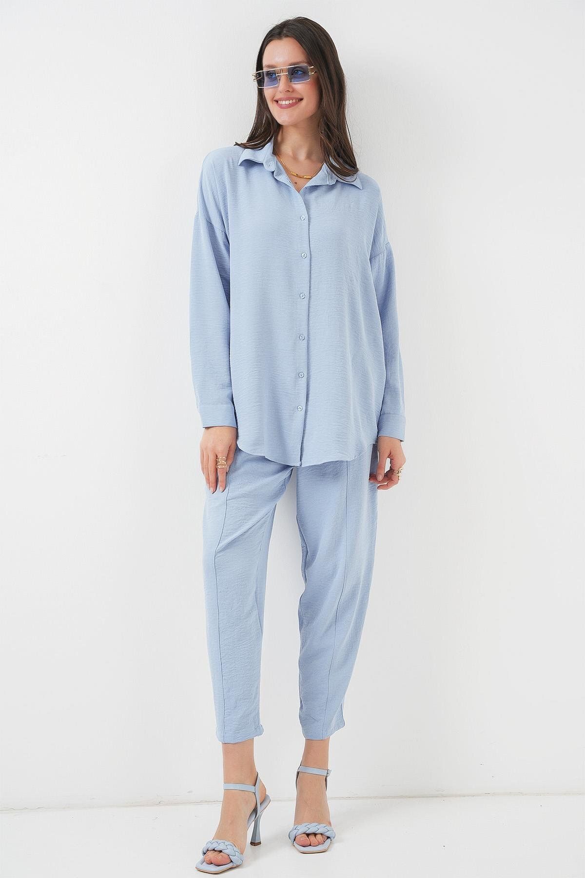 MODAMAİSA Oversize İkili Takım - Mavi