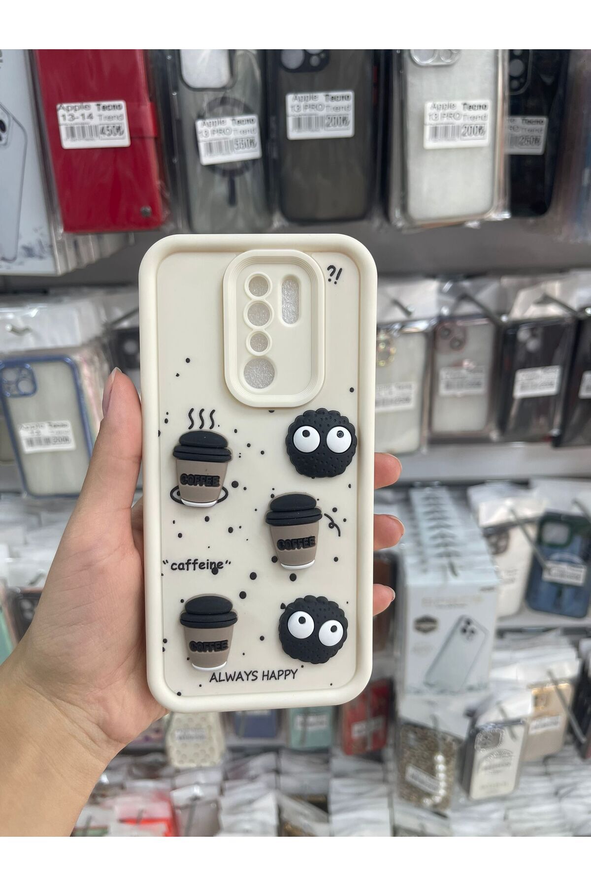 TECNOTREND xiaomi redmi 9 uyumlu 3D Desenlı ayıcıklı silikon kılıf