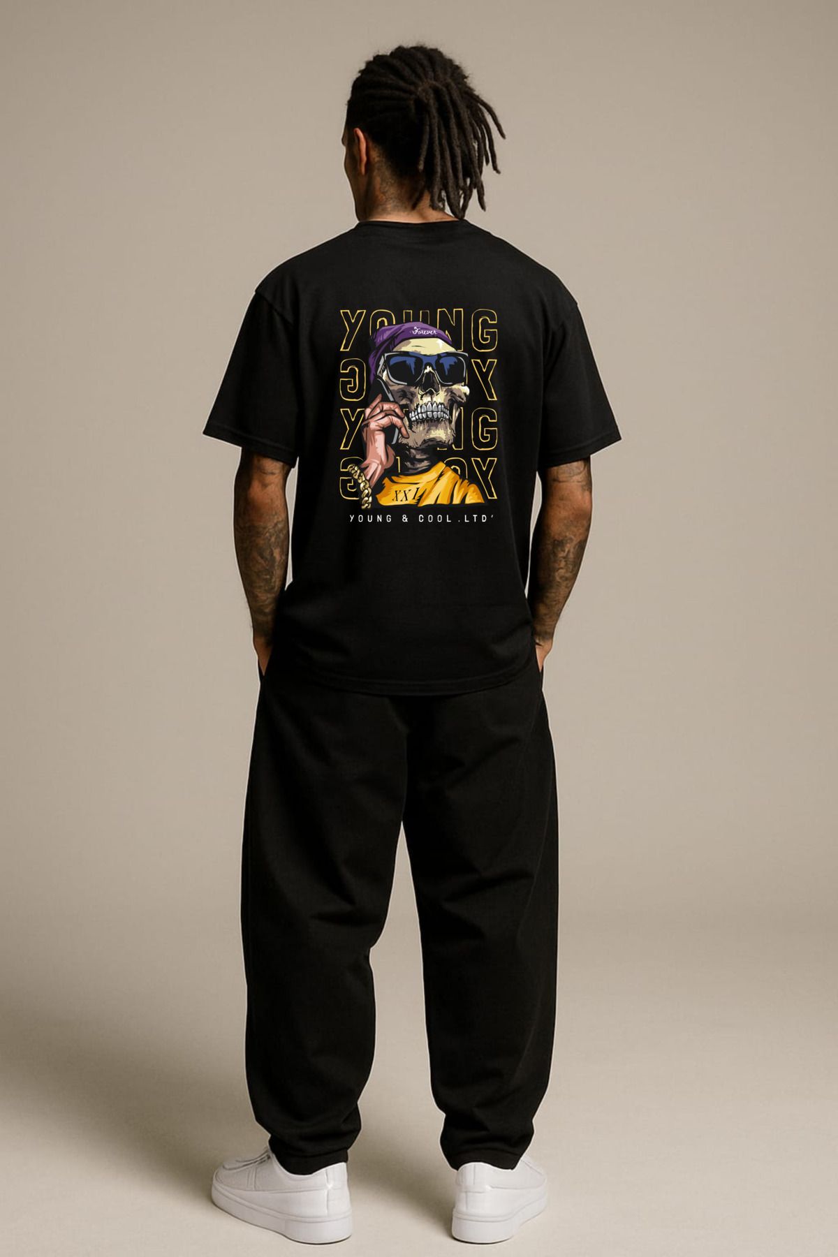 MAYK STREETWEAR OVERSIZE TSHIRT - UNISEX YOUNG COOL BASKILI TSHIRT