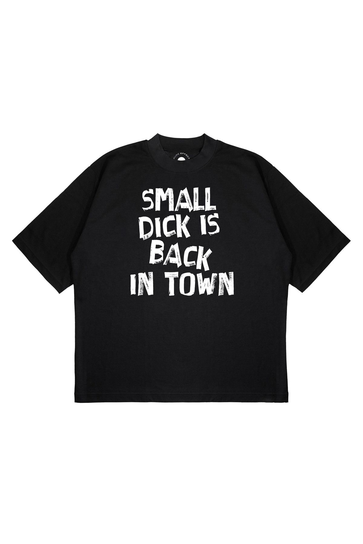 PURE EFFECT Unisex Oversize SMALL DCK IS BACK IN TOWN Baskılı Boxy Fit Kalın Kumaşlı T-shirt