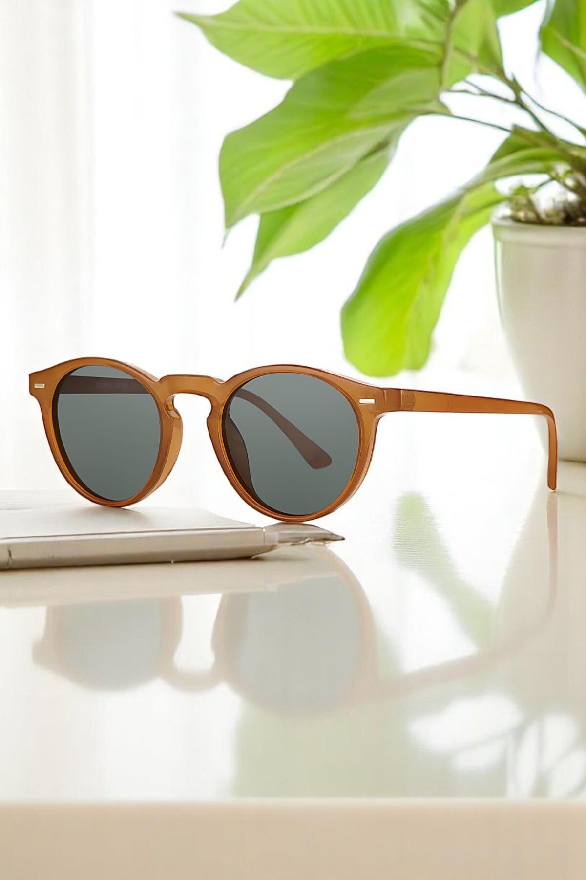 Daniel Klein Orijinal %100 Polarize UV400 Korumalı Camel Renk Unisex Güneş Gözlüğü DKG6251C4
