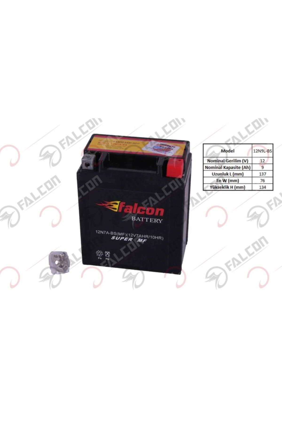 Falcon FLC YTX7L-BS Motosiklet Aküsü (Dik)